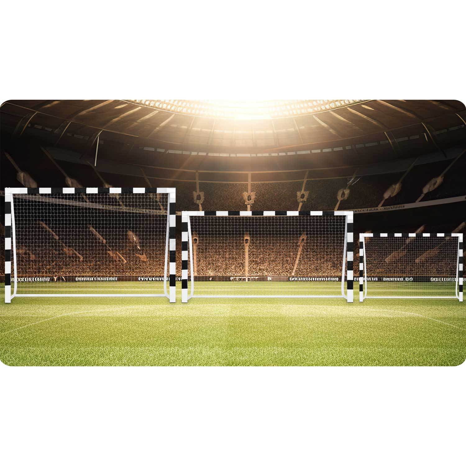 Jalgpallivärav 300 x 200 x 120 cm NS-465 mustvalge - Image 11