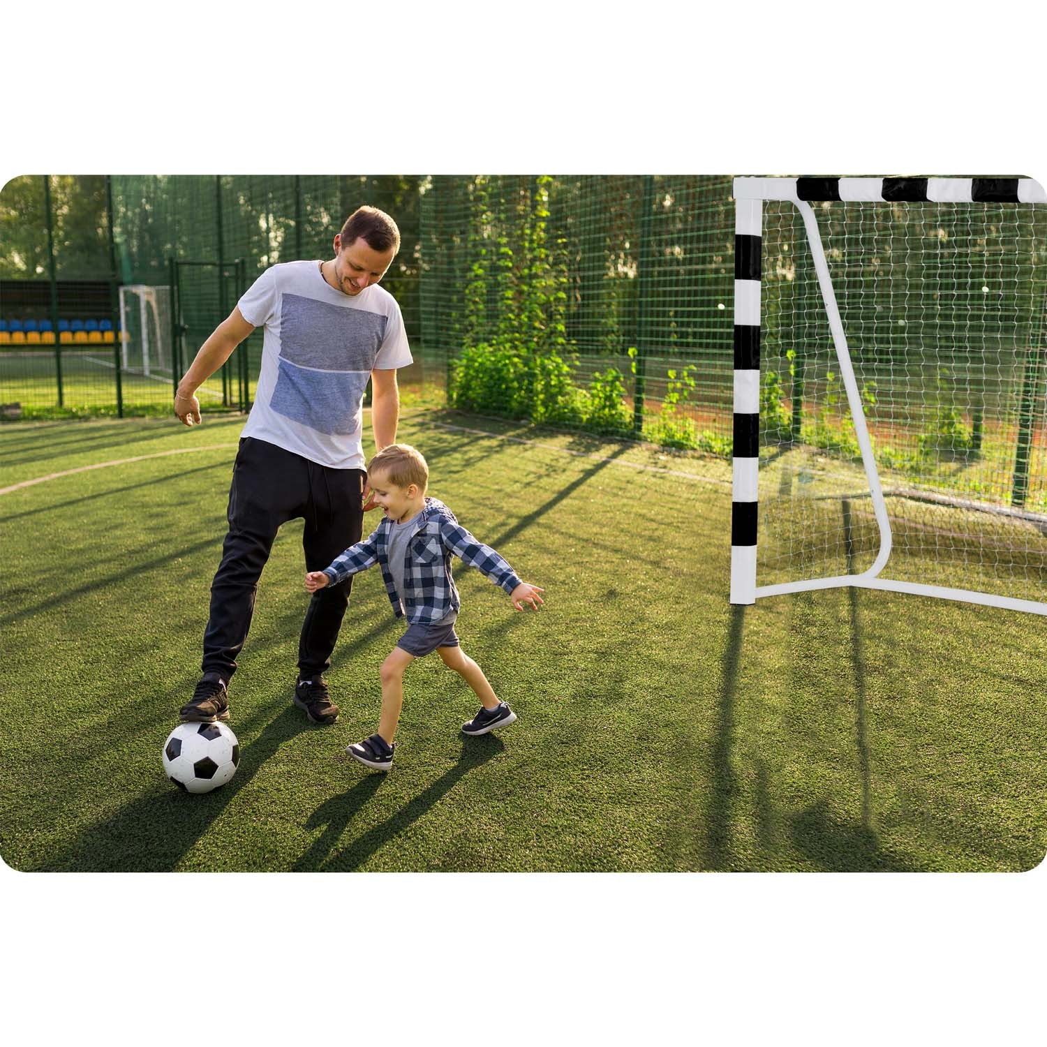 Jalgpallivärav 300 x 160 x 90 cm NS-460 mustvalge - Image 11