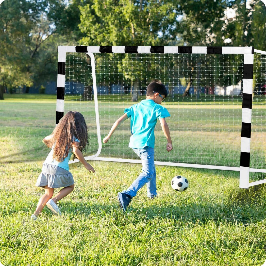Jalgpallivärav 300 x 160 x 90 cm NS-460 mustvalge - Image 6