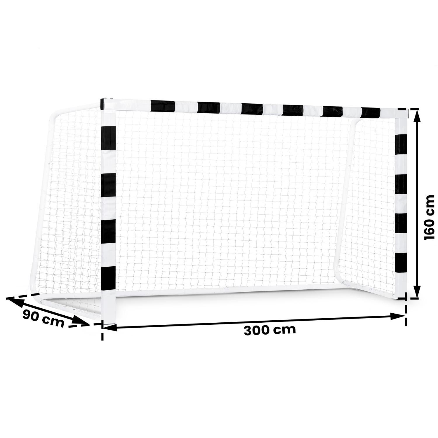 Jalgpallivärav 300 x 160 x 90 cm NS-460 mustvalge - Image 5