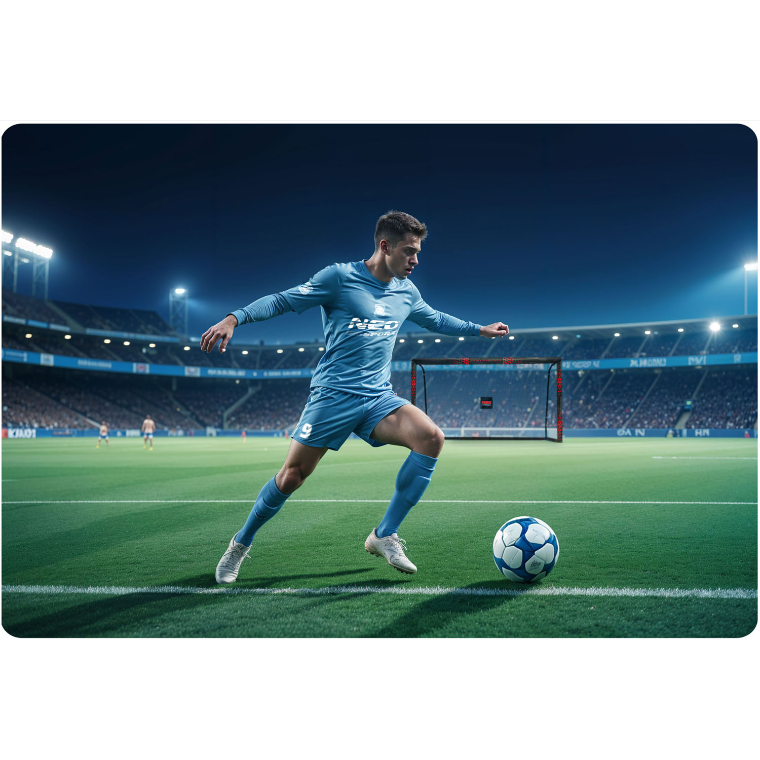 Jalgpallivärav 300 x 200 x 120 cm NS-473 must ja punane - Image 9