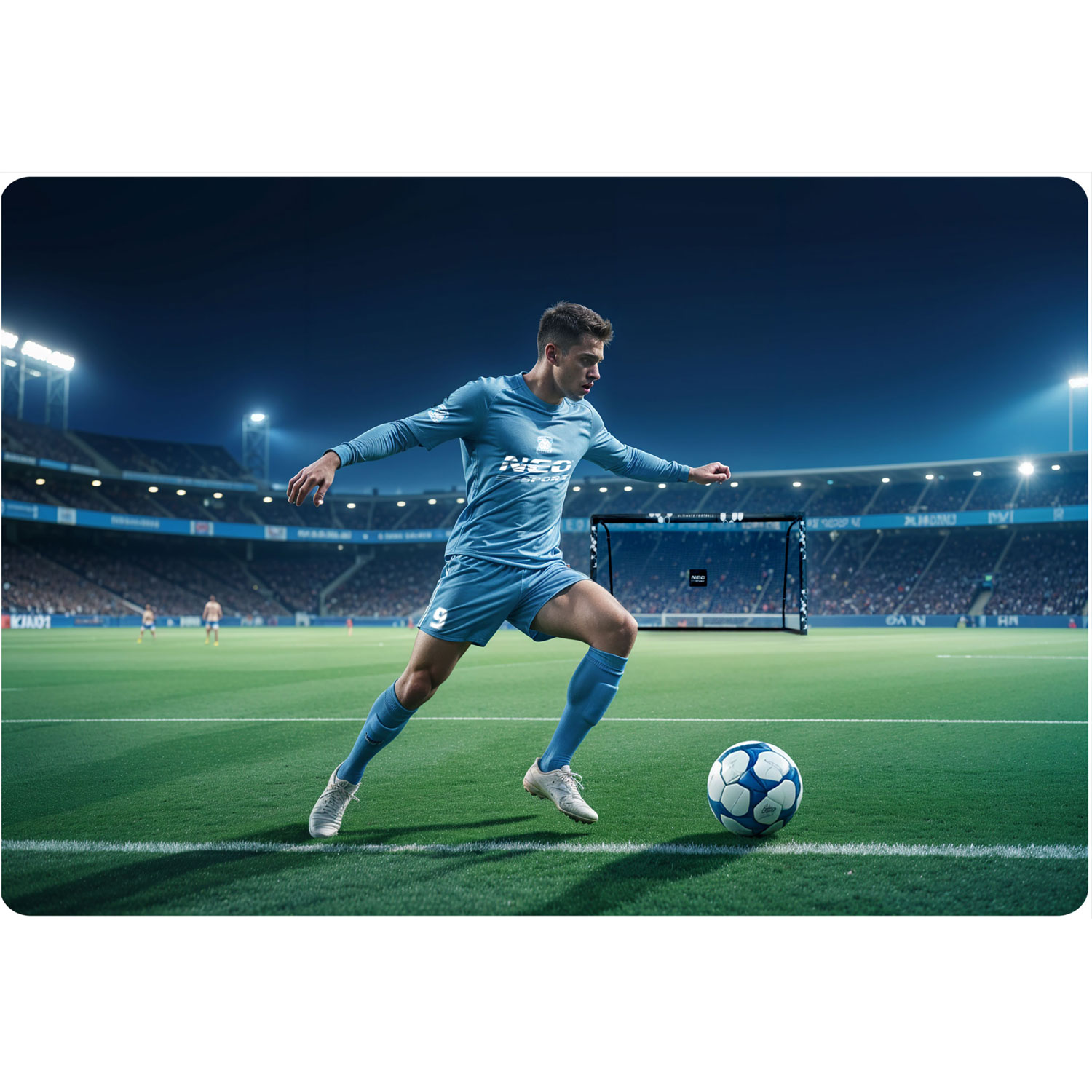 Jalgpallivärav 300 x 200 x 120 cm NS-472 kuusnurkne - Image 10