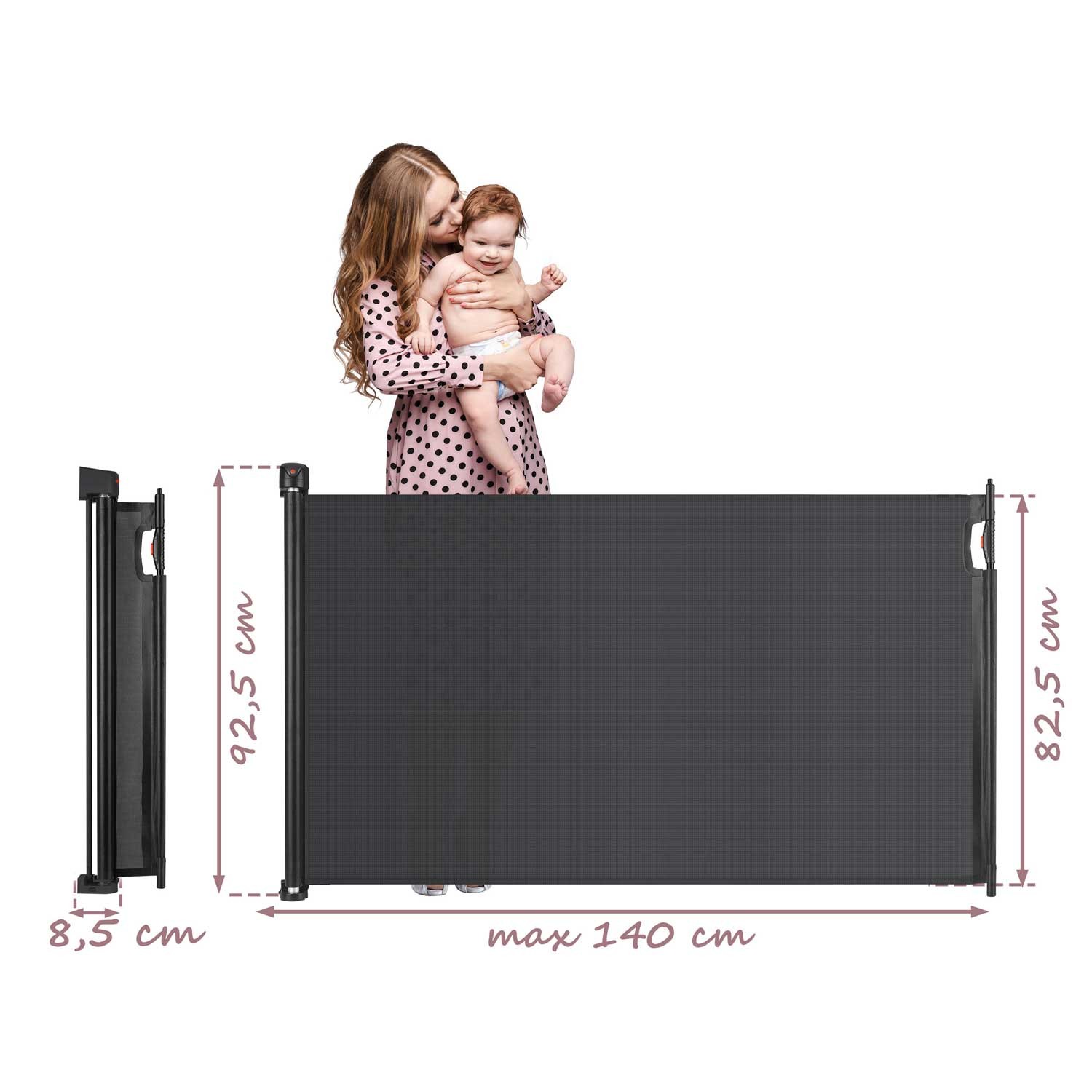 Nukido rullvärav, must - Image 4