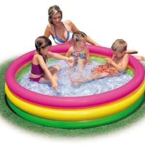 Täispuhutav lastebassein 3 värvi 114 x 25 cm INTEX 57412