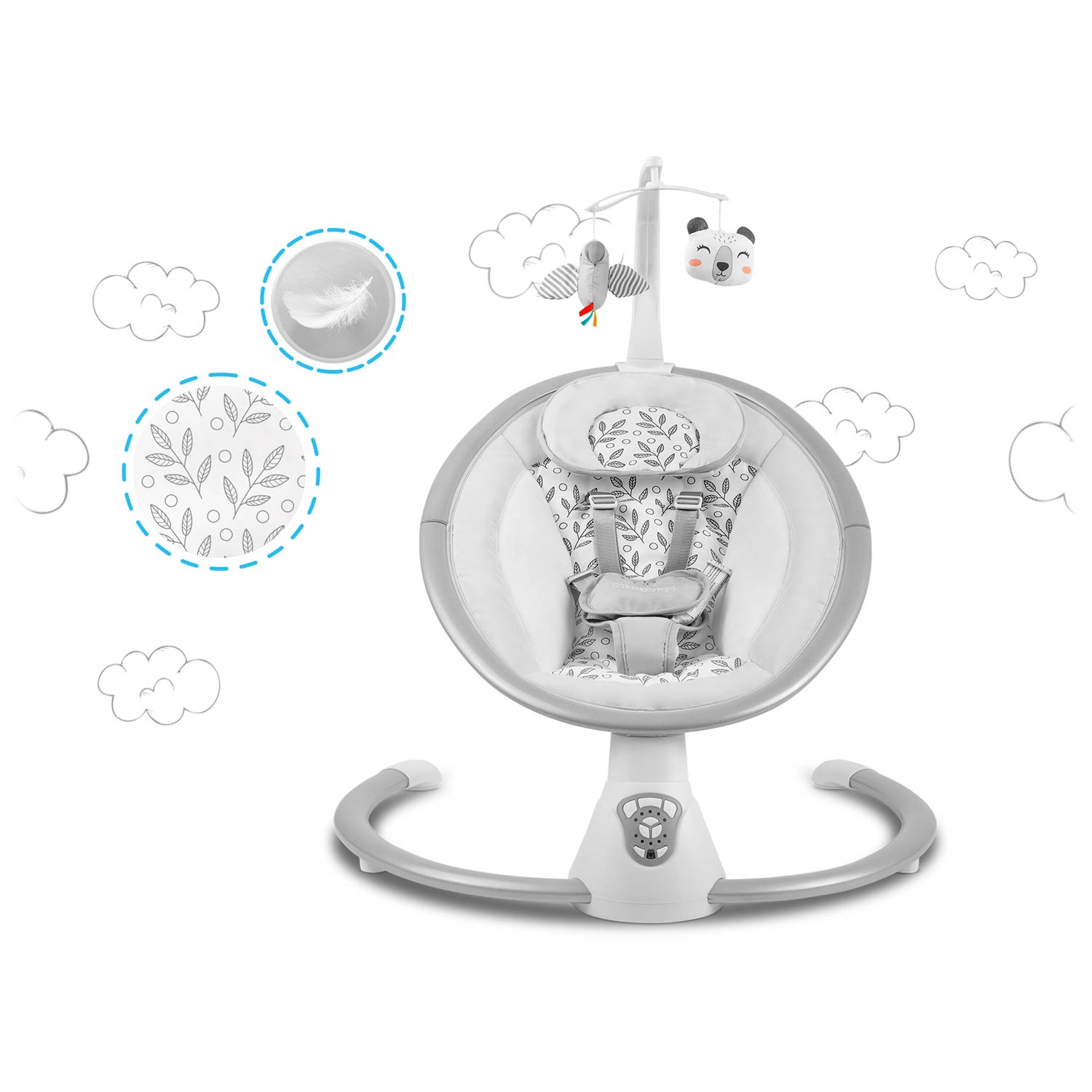 Multifunktsionaalne kiiktool automaatse kiiguga, valge ja hall Ricokids 705000 - Image 13