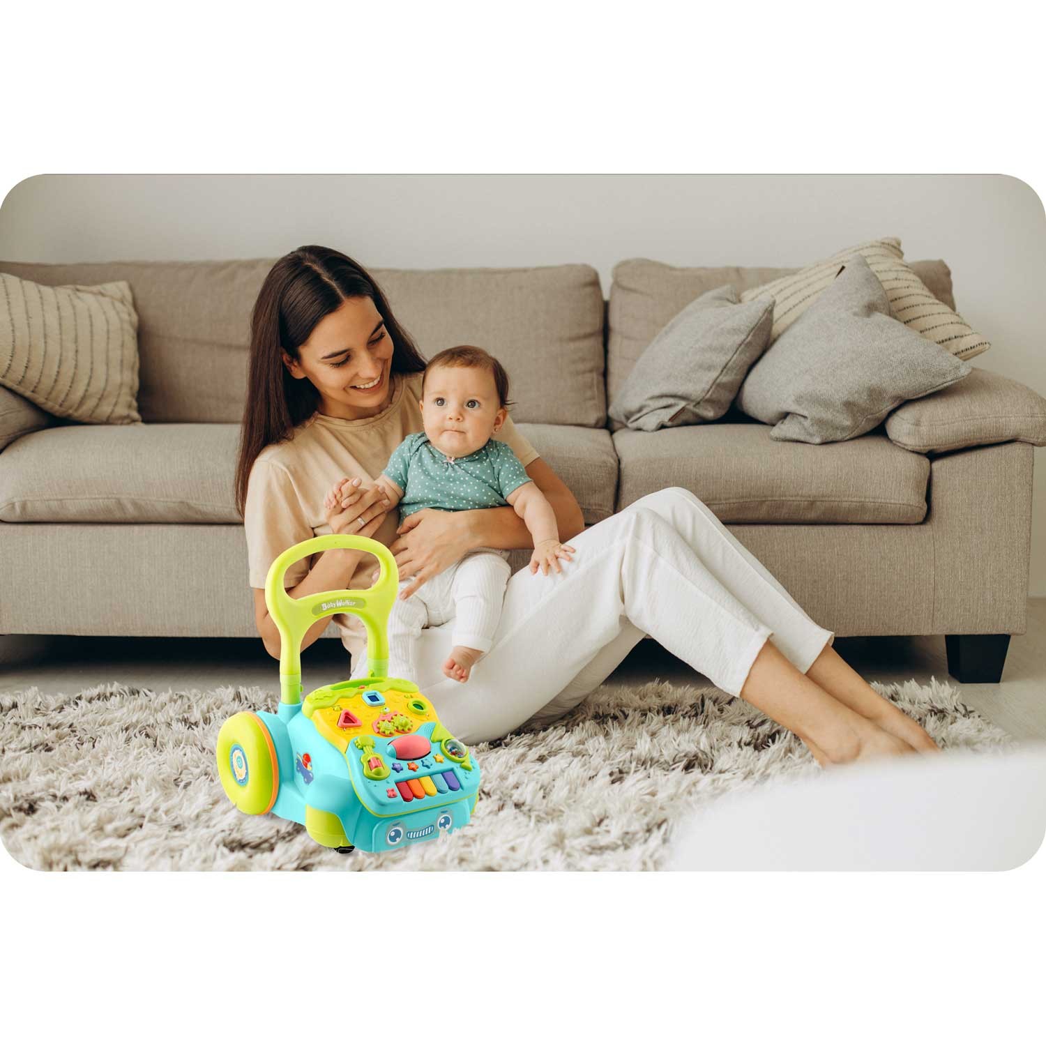 Hariv muusikaga käimisratt 2-ühes RK-744 Ricokids türkiissinine - Image 5