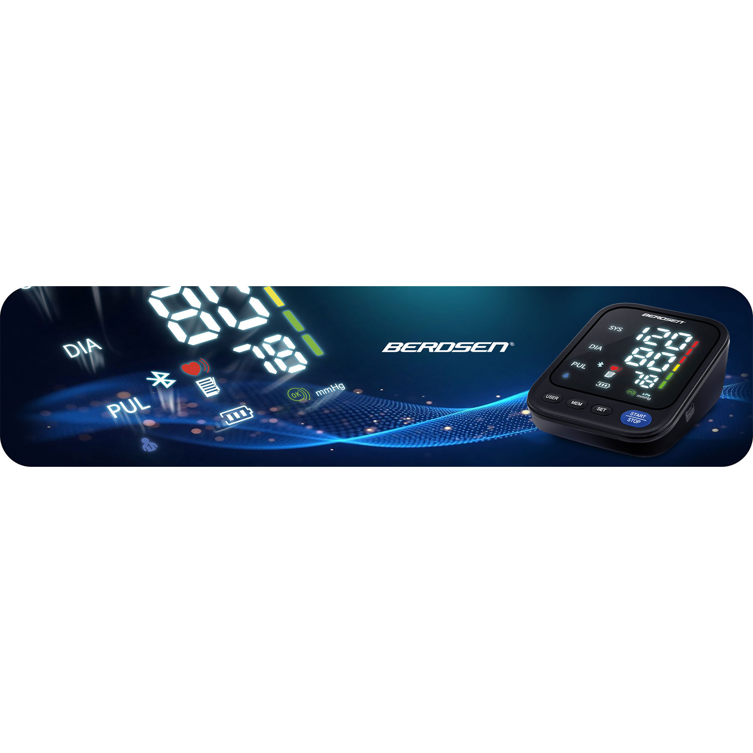 Berdsen BD-123 õlavarre vererõhuaparaat Poola tekstide ja Bluetoothiga - Image 9