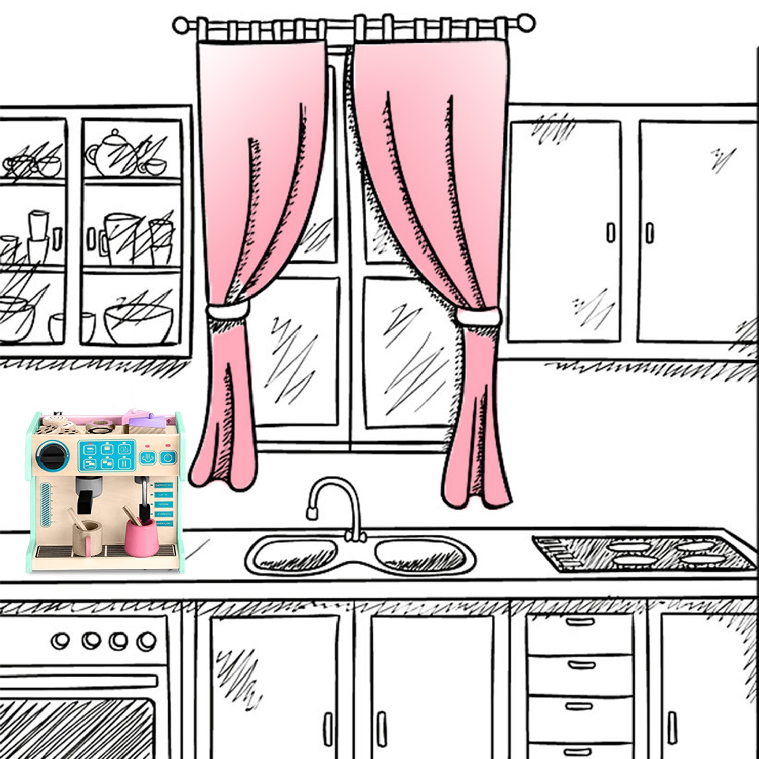 Ricokids 785100 piparmündivärvi kohvimasin - Image 9