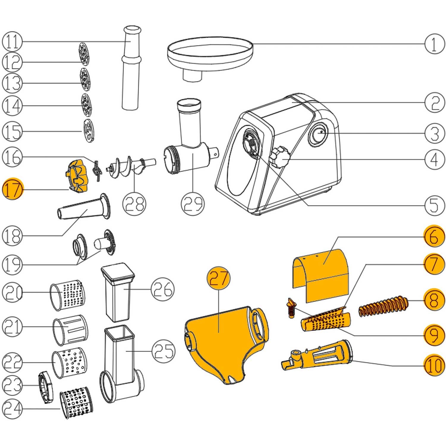 Hakklihamasina osad - Berdseni tomatipüree komplekt - Image 3