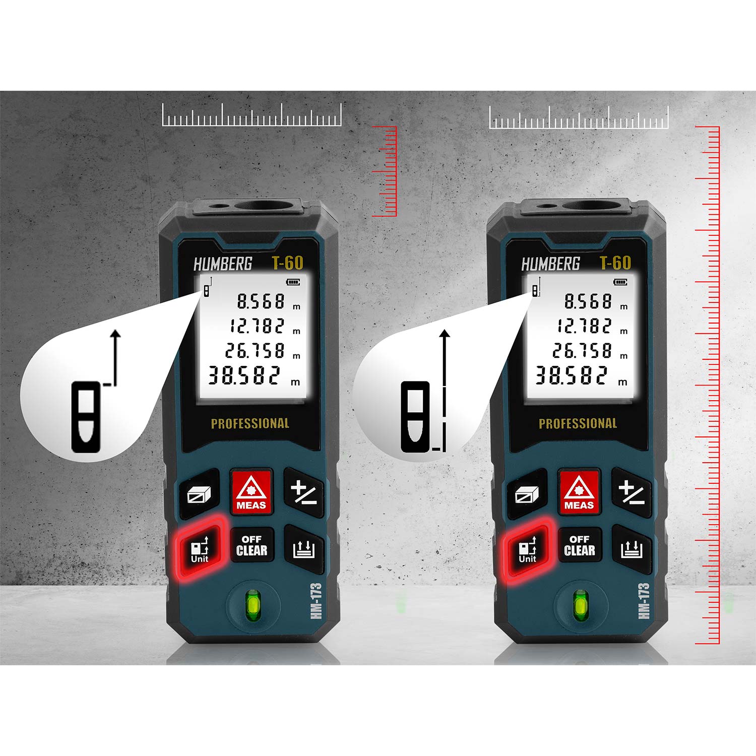 Humberg HM-173 60 m laserkaugusmõõtja - Image 7