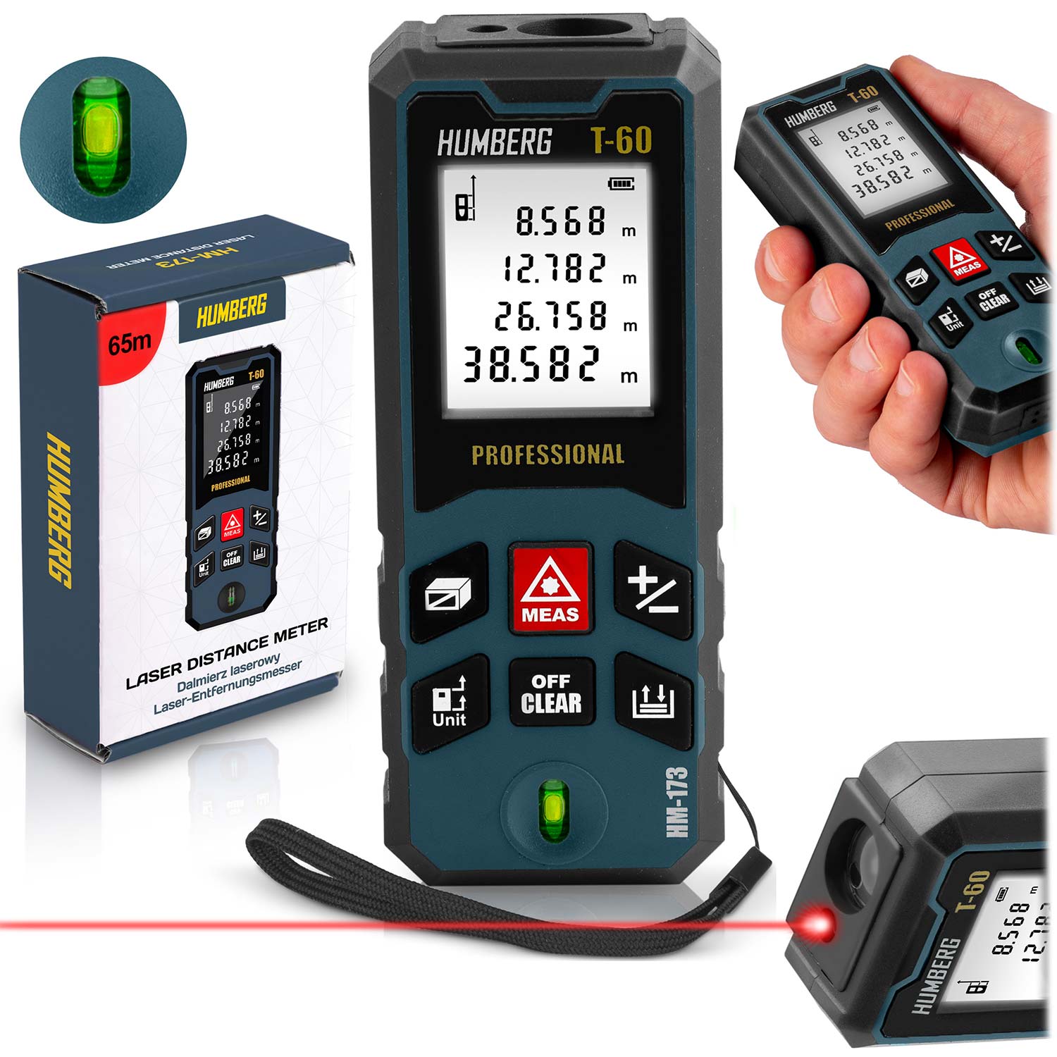 Humberg HM-173 60 m laserkaugusmõõtja