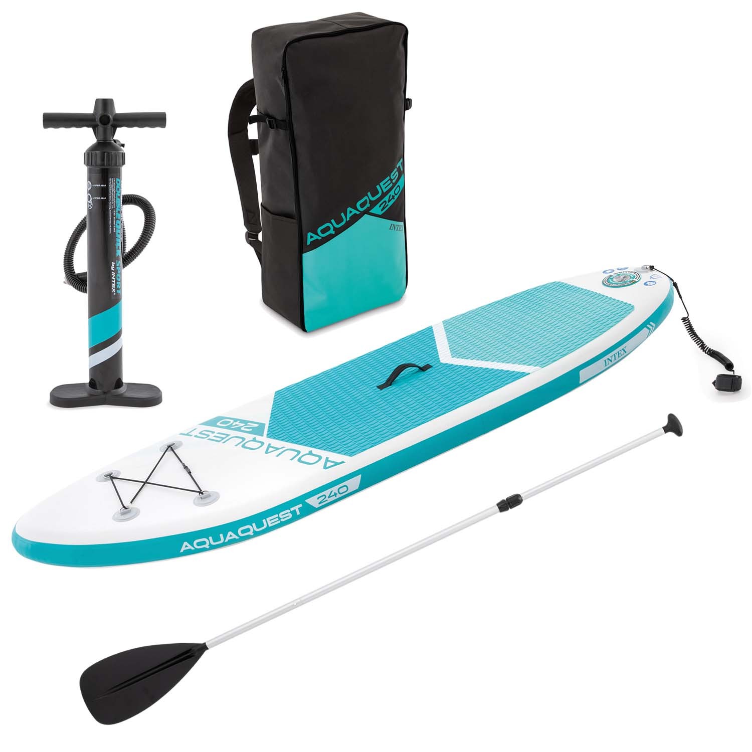 Deska Sup Aqua Quest 240 noortele 244 x 76 x 13 cm Intex 68241 - Image 6