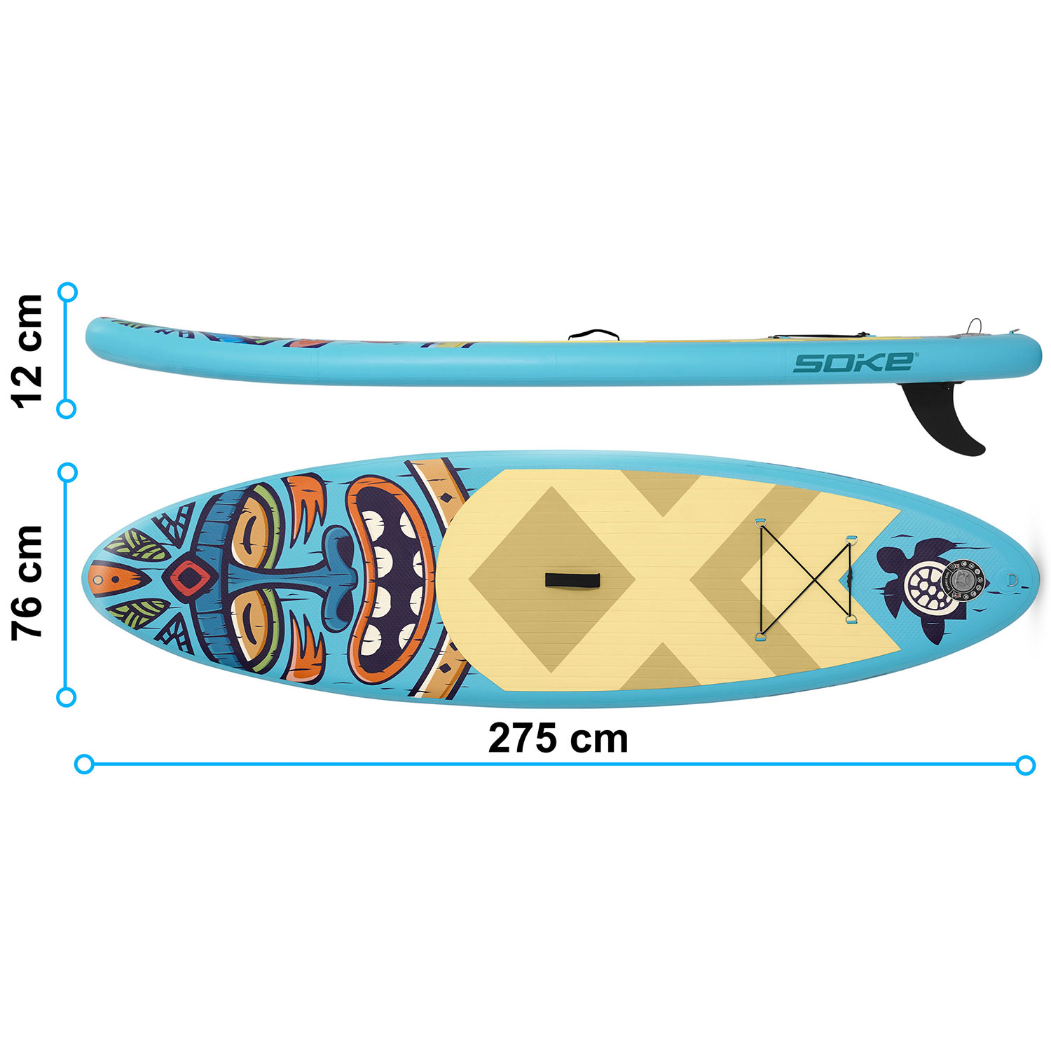 Aquasurf SUP laud 275 x 76 x 12 cm Soke 850000 - Image 5