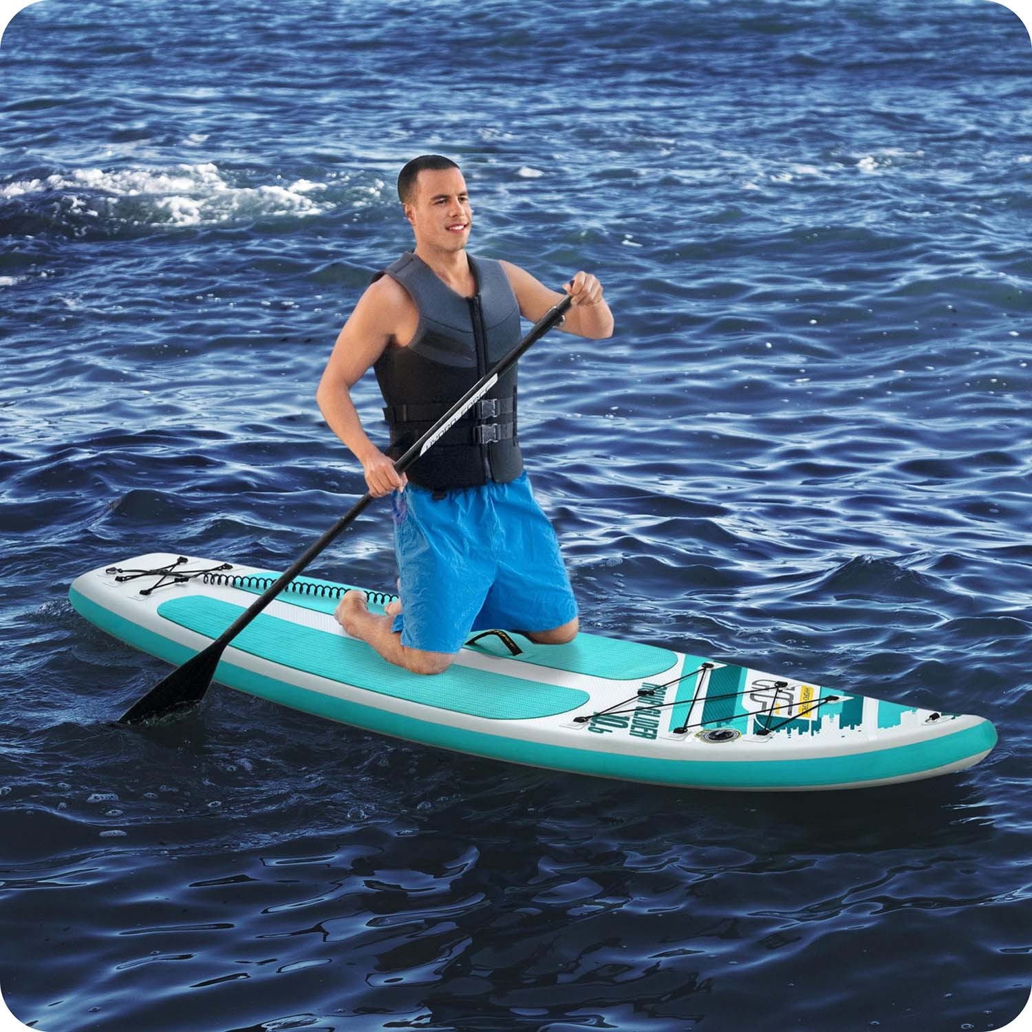 Lauasoojendusmatt HYDRO-FORCE 320 x 79 x 12 cm Bestway 65347 - Image 4