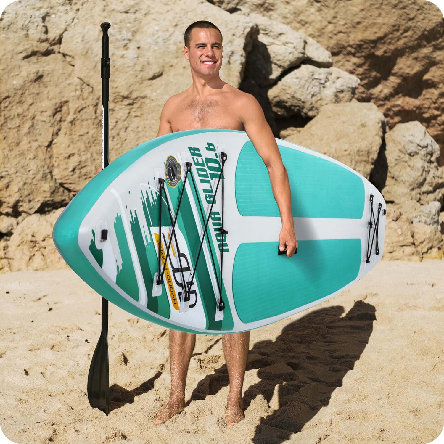 Lauasoojendusmatt HYDRO-FORCE 320 x 79 x 12 cm Bestway 65347 - Image 9