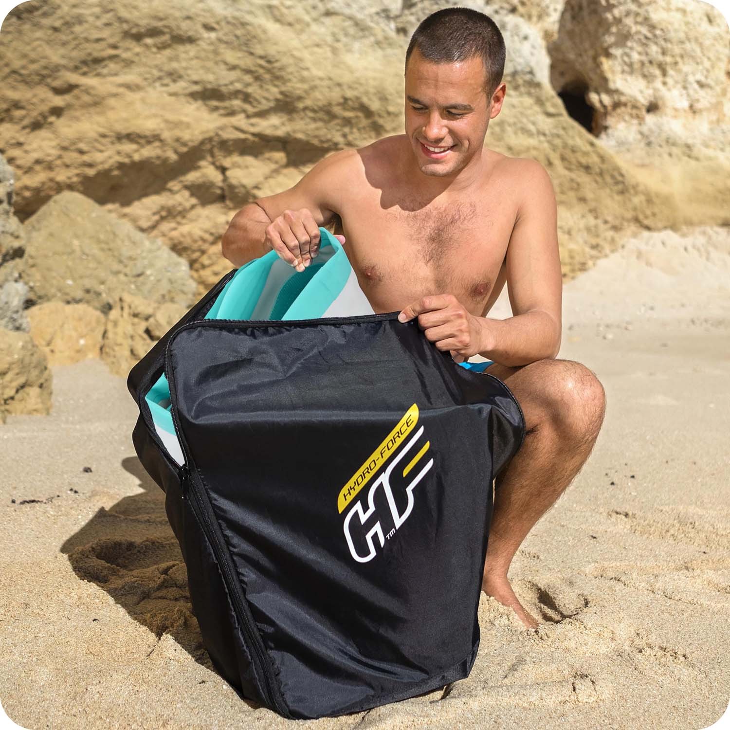 Lauasoojendusmatt HYDRO-FORCE 320 x 79 x 12 cm Bestway 65347 - Image 11