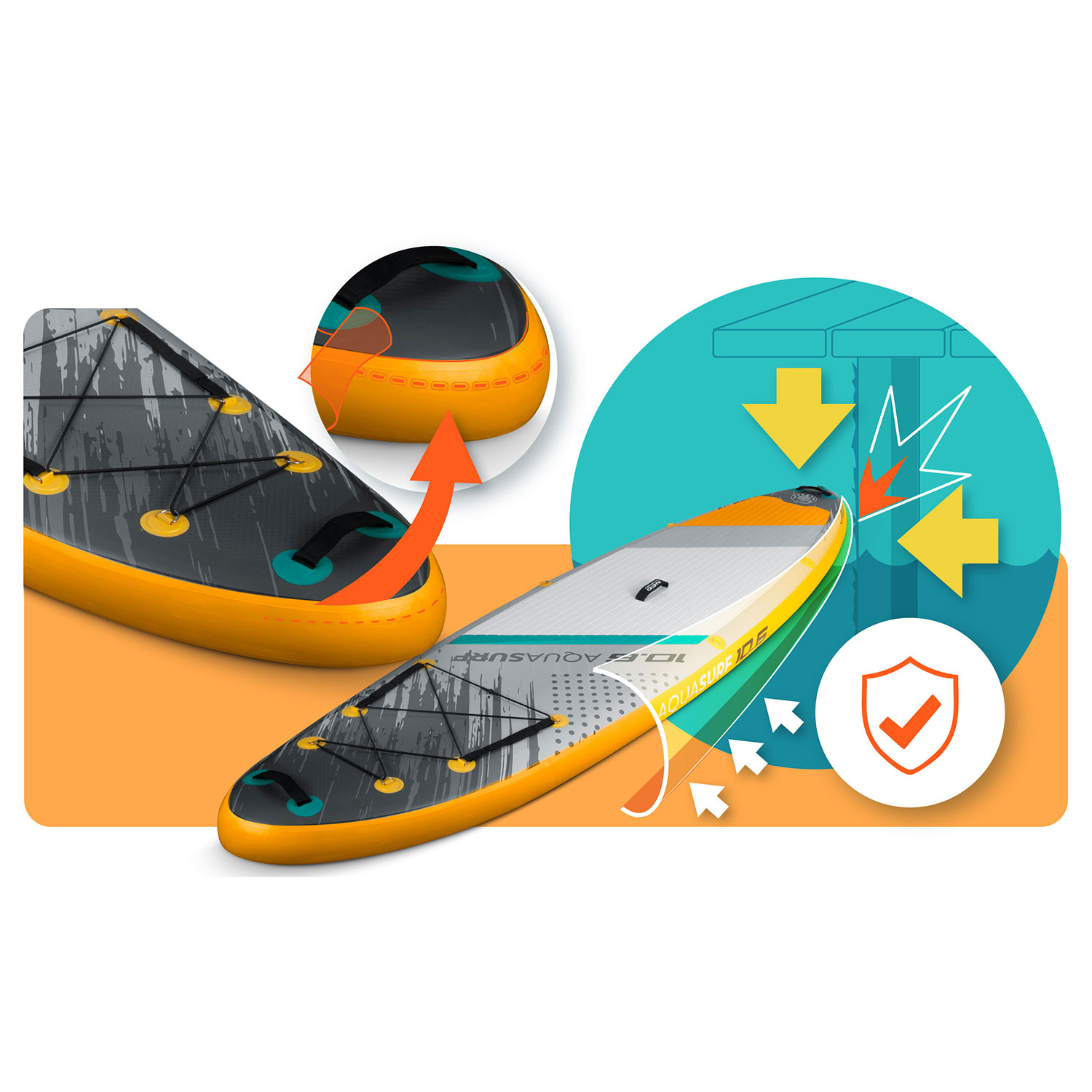 Neo-Sport SUP Aquasurf 320 x 84 x 15 cm 170205 - Image 8