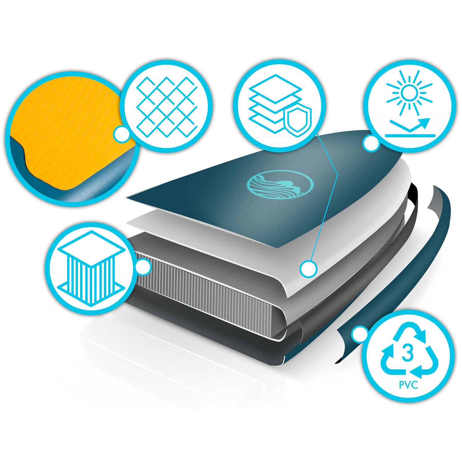 Deska SUP Reefbreak 350 x 81 x 15 cm Neo-Sport 170301 - Image 7