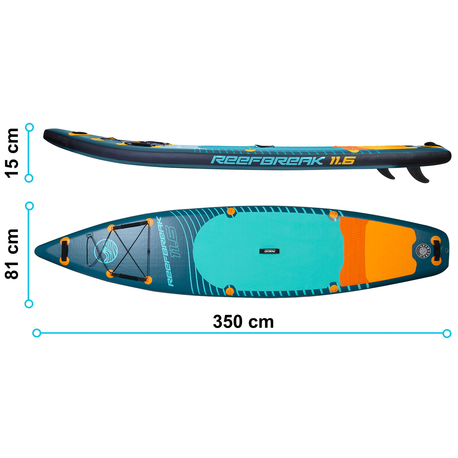 Deska SUP Reefbreak 350 x 81 x 15 cm Neo-Sport 170301 - Image 5