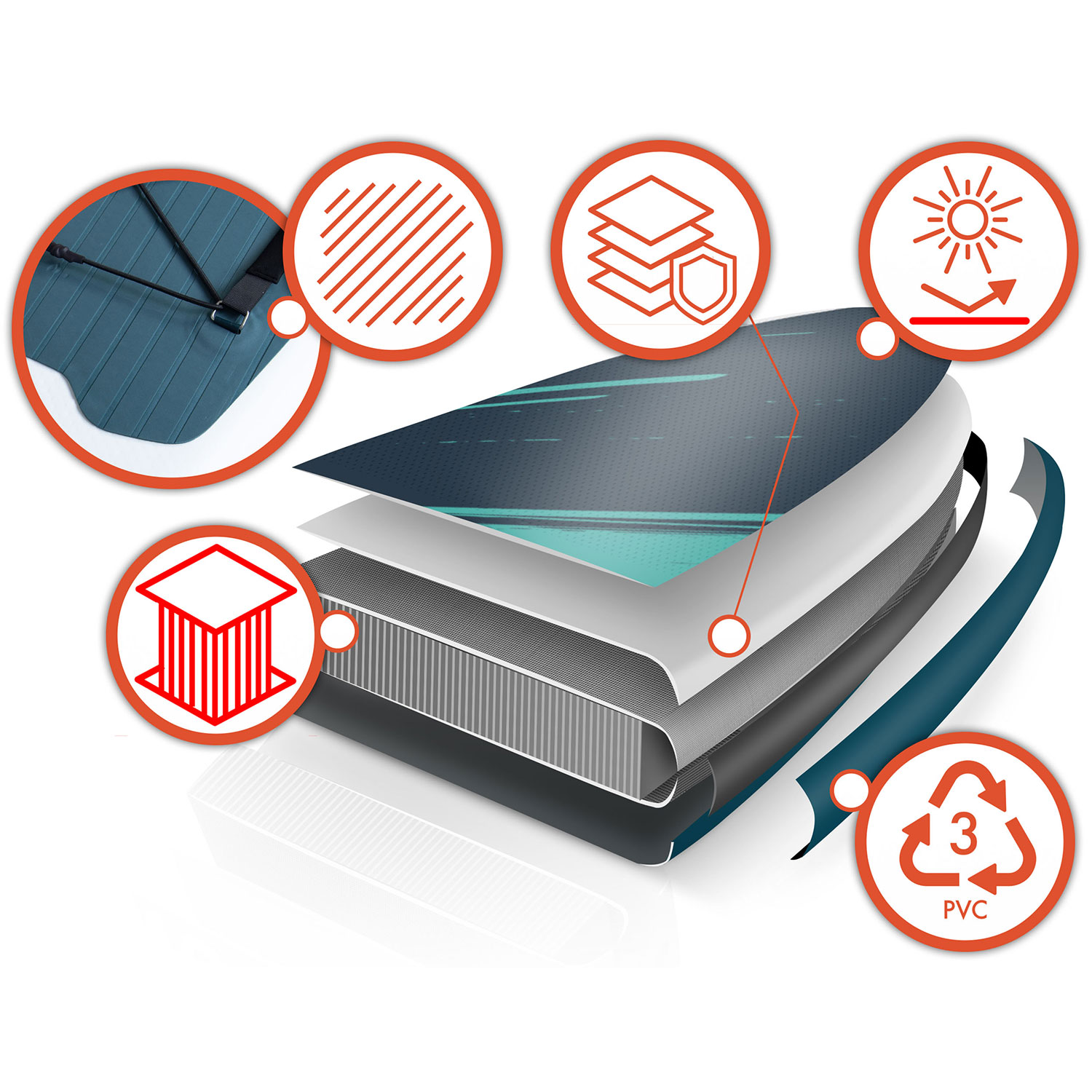 Deska SUP Reefbreak 350 x 81 x 15 cm Neo-Sport 170302 - Image 7