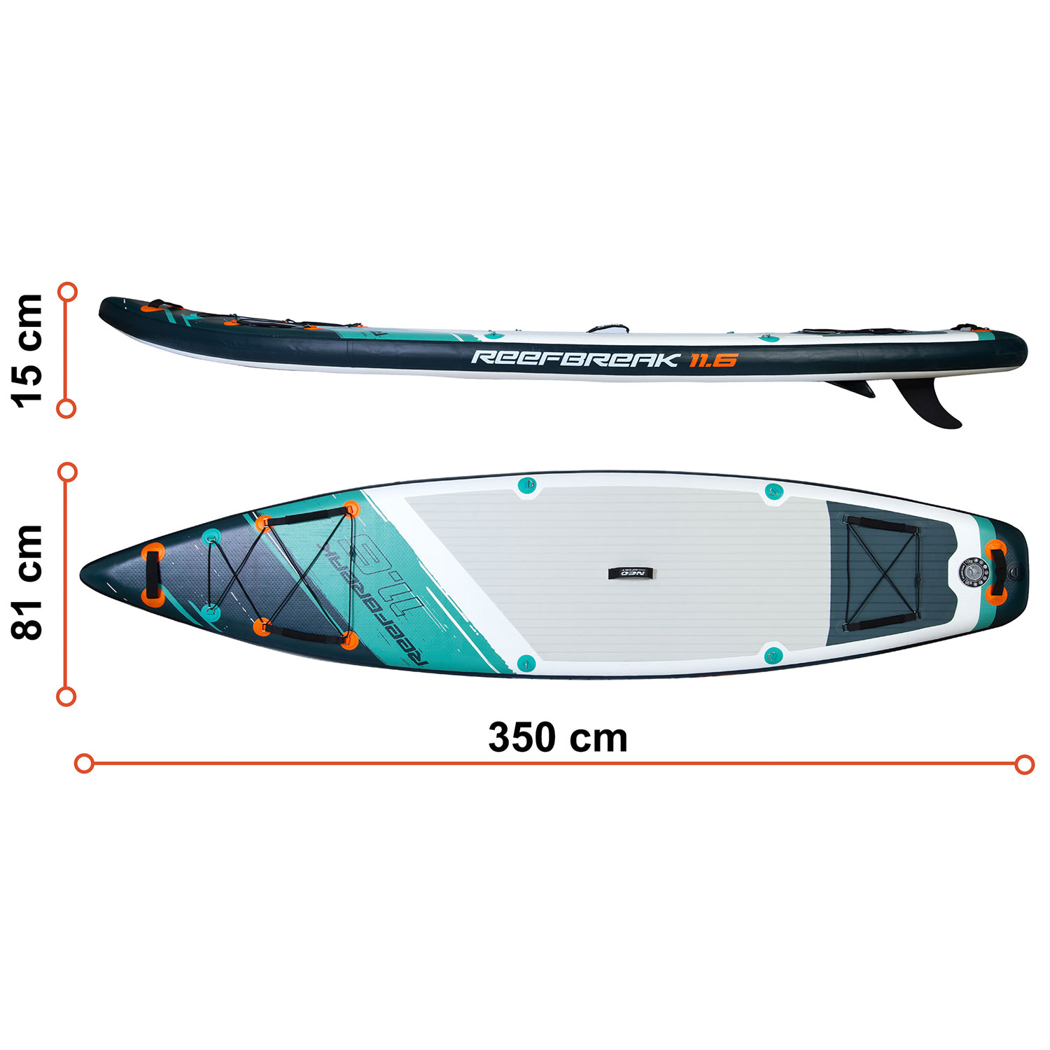 Deska SUP Reefbreak 350 x 81 x 15 cm Neo-Sport 170302 - Image 5