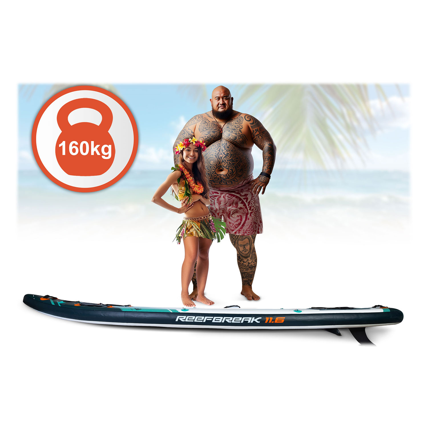 Deska SUP Reefbreak 350 x 81 x 15 cm Neo-Sport 170302 - Image 15