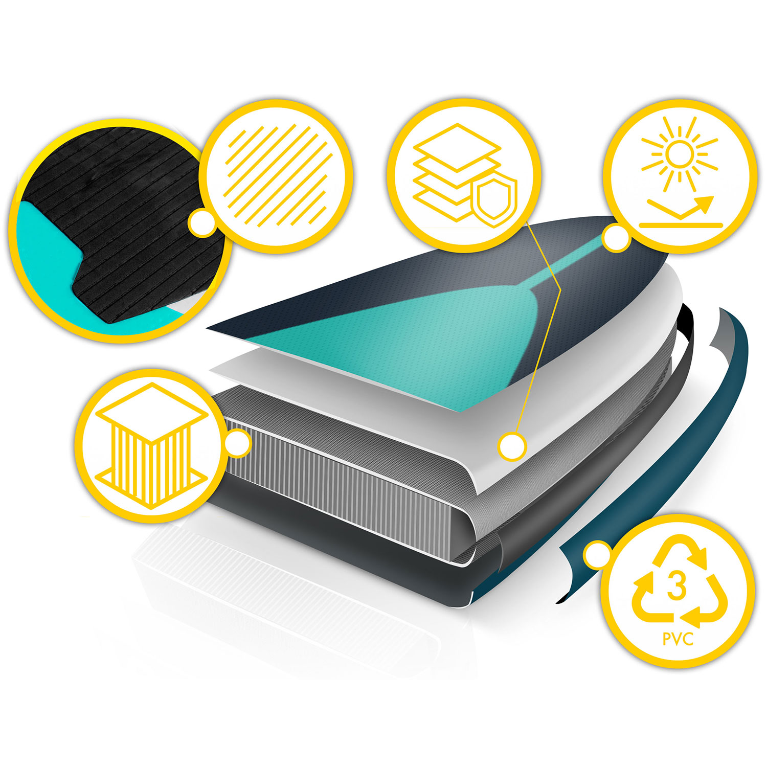 Deska SUP Reefbreak 350 x 81 x 15 cm Neo-Sport 170303 - Image 7