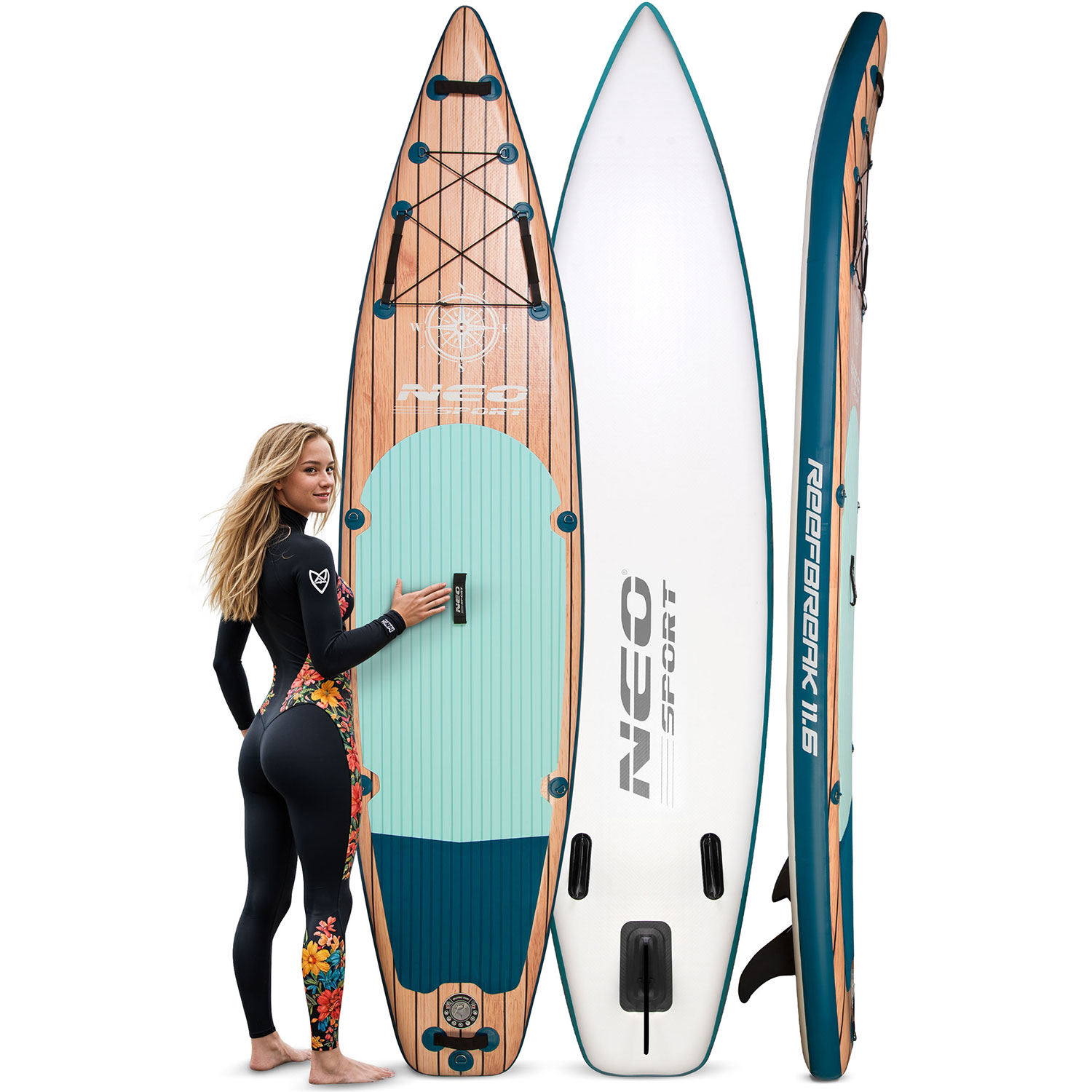 Deska SUP Reefbreak 350 x 81 x 15 cm Neo-Sport 170304 - Image 2