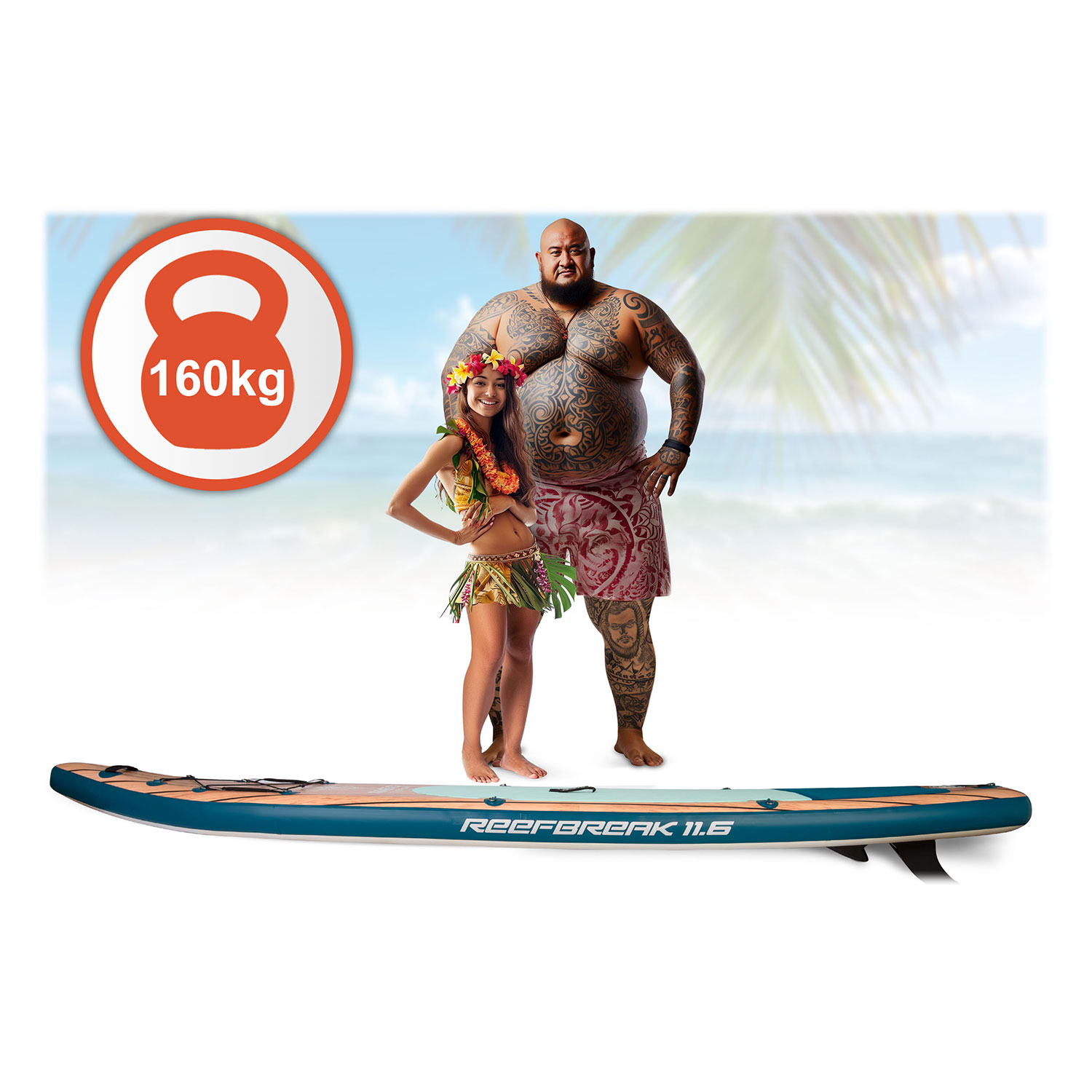 Deska SUP Reefbreak 350 x 81 x 15 cm Neo-Sport 170304 - Image 14