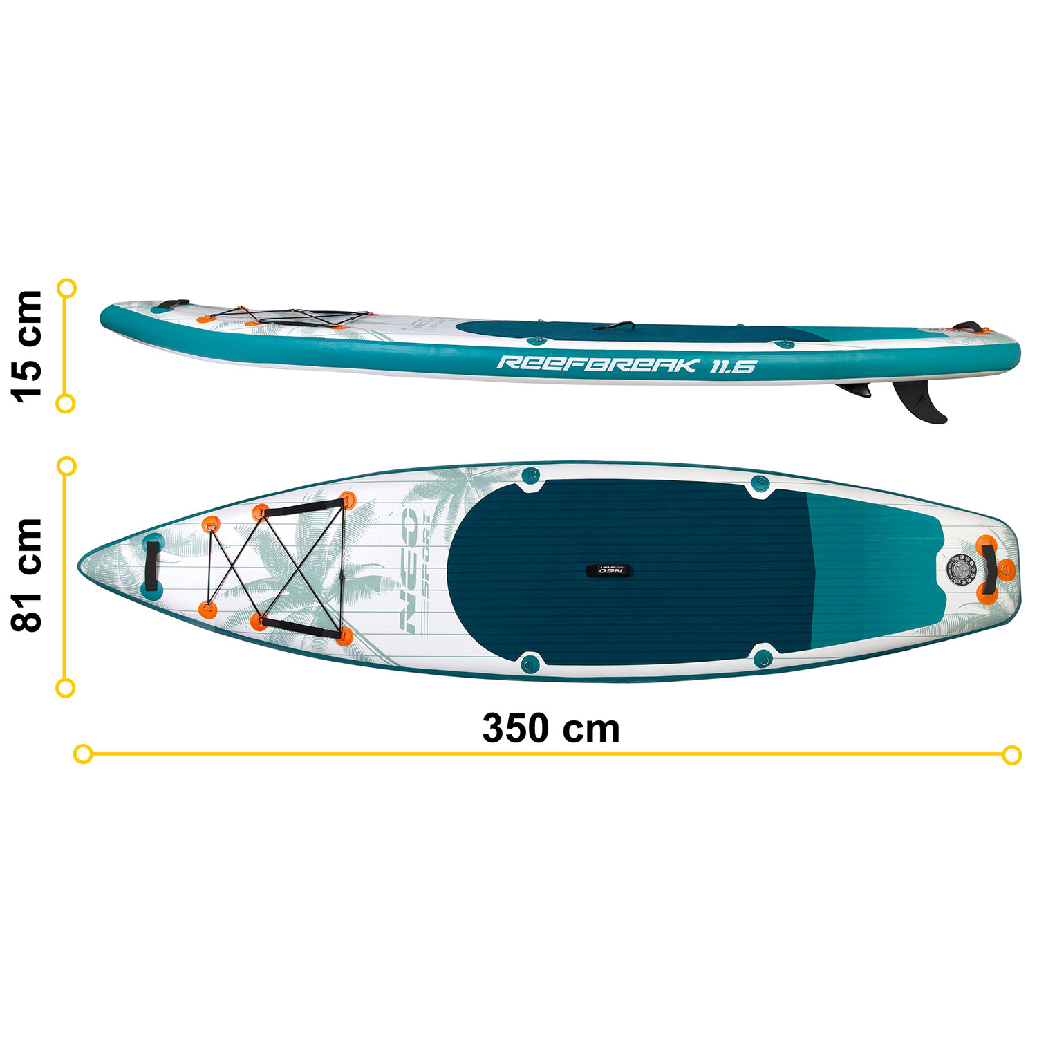 Deska SUP Reefbreak 350 x 81 x 15 cm Neo-Sport 170305 - Image 5