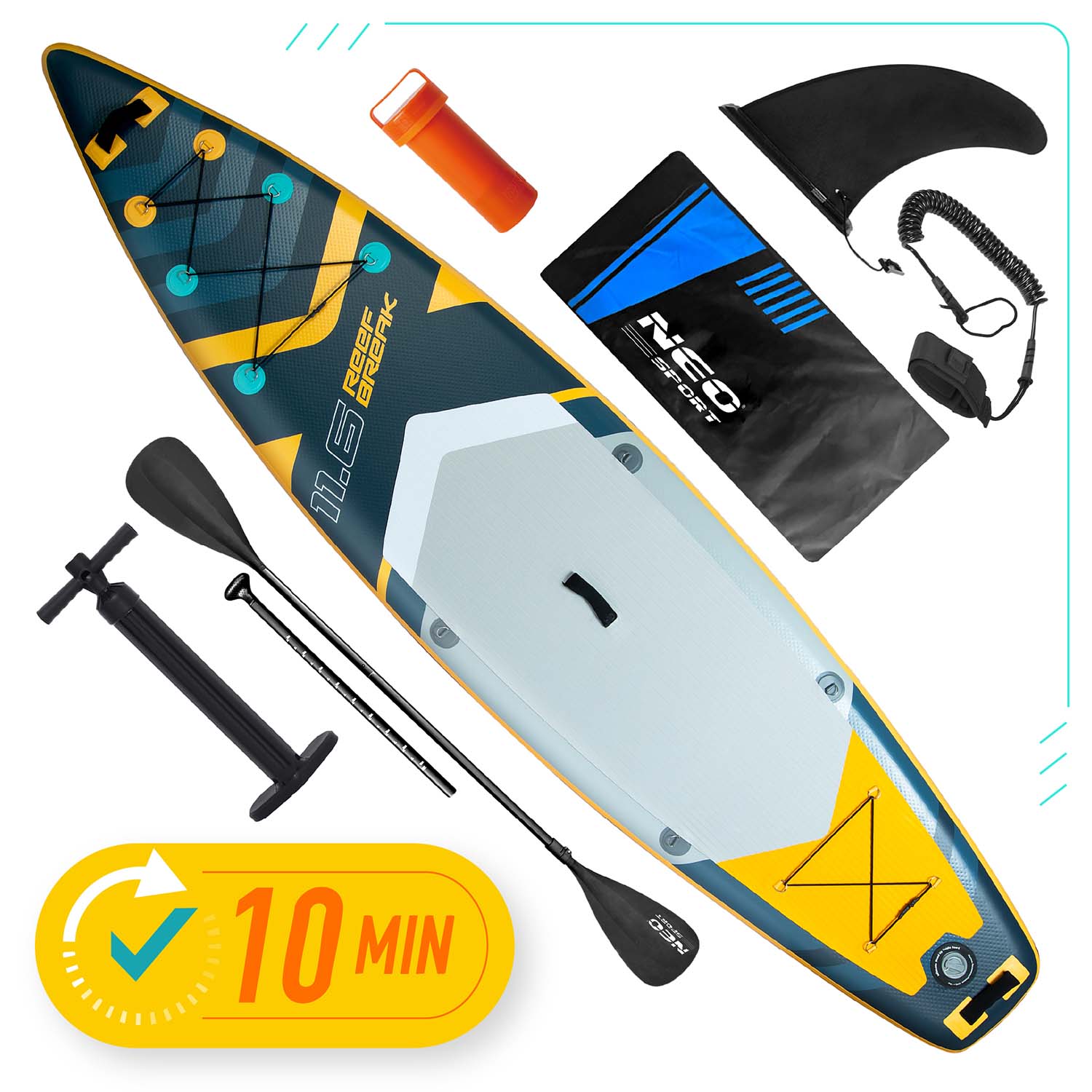 Deska SUP Reefbreak 350 x 81 x 15 cm Neo-Sport 170106 - Image 3