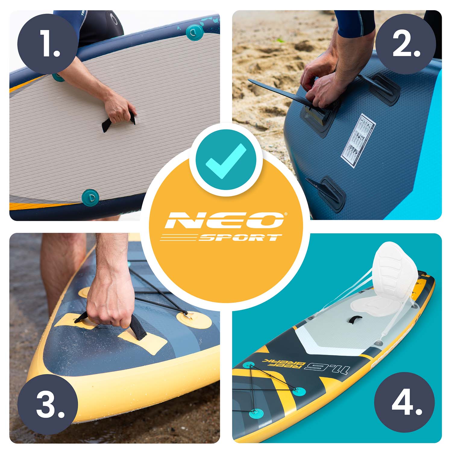 Deska SUP Reefbreak 350 x 81 x 15 cm Neo-Sport 170106 - Image 14