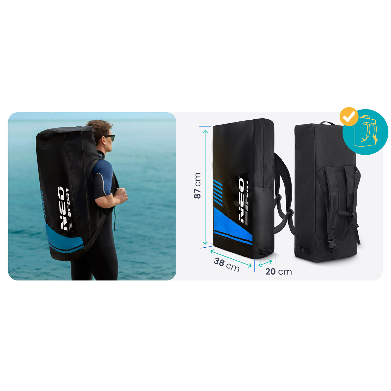 Deska SUP Reefbreak 350 x 81 x 15 cm Neo-Sport 170106 - Image 16