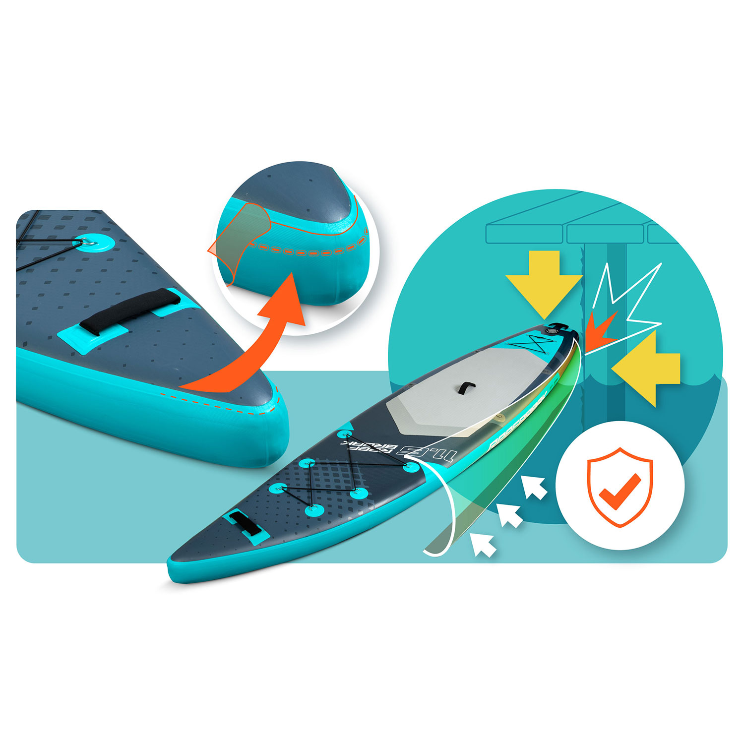 Deska SUP Reefbreak 350 x 81 x 15 cm Neo-Sport 170107 - Image 9