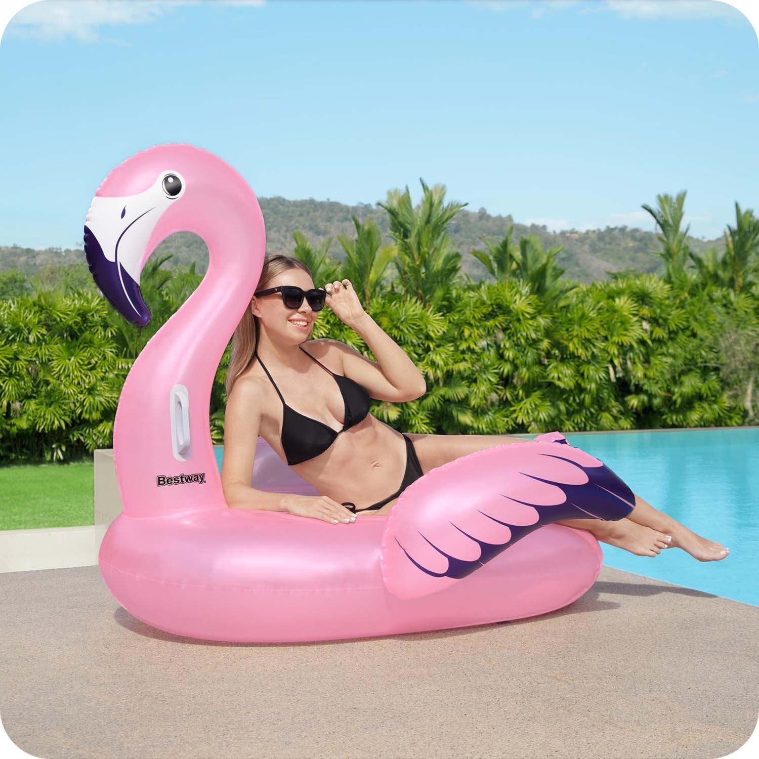 Täispuhutav madrats Flamingo 153 x 143 cm Bestway 41475 - Image 4