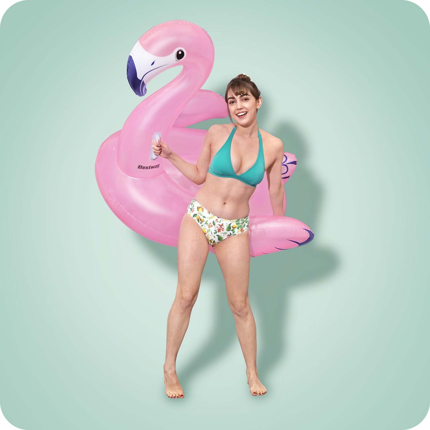 Täispuhutav madrats Flamingo 153 x 143 cm Bestway 41475 - Image 12