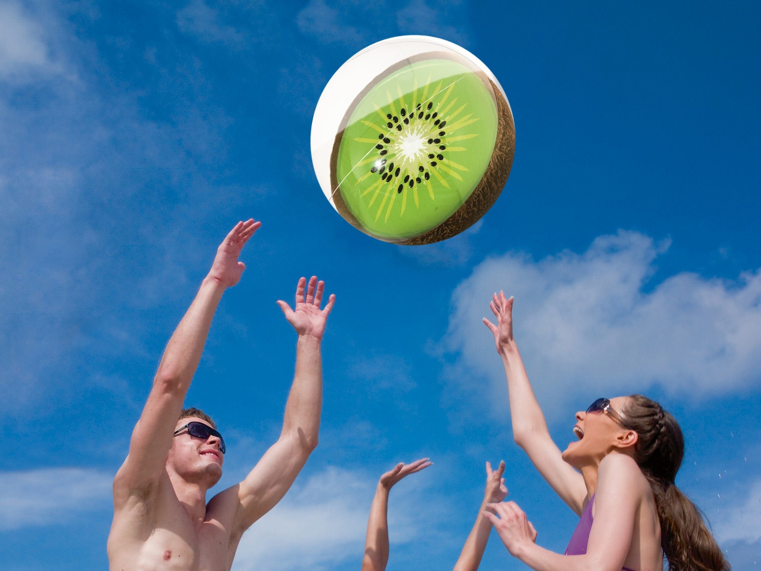 Täispuhutav rannapall mustriga 46 cm Bestway 31042 oranž - Image 5