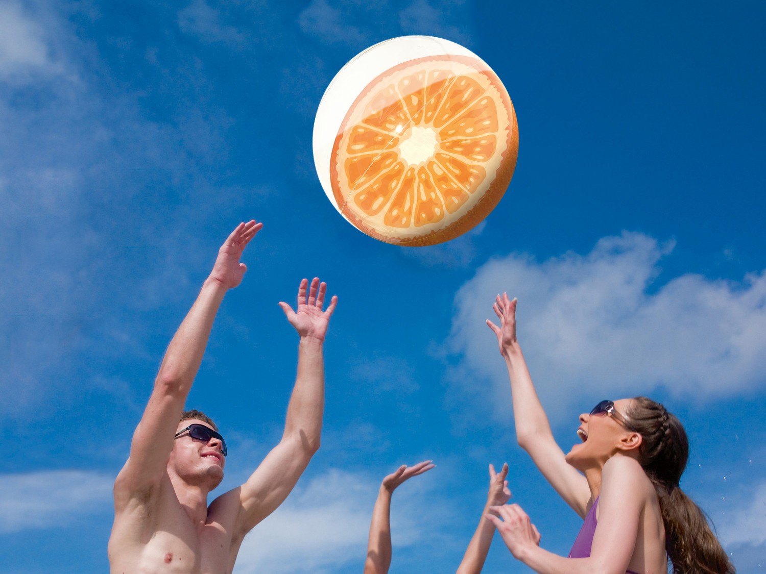 Täispuhutav rannapall mustriga 46 cm Bestway 31042 oranž - Image 7