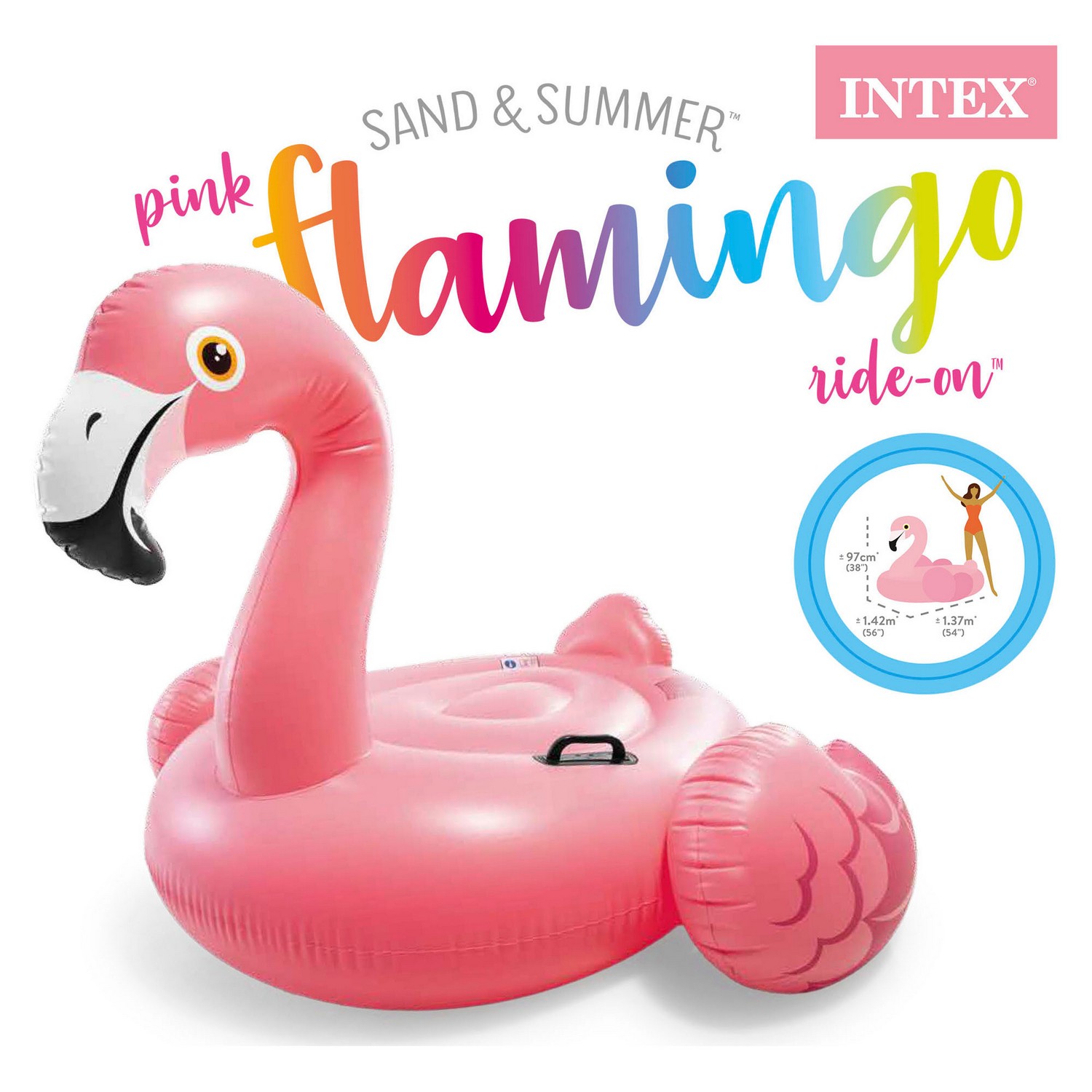 Täispuhutav flamingo saar 142 x 137 x 97 cm INTEX 57558 - Image 4