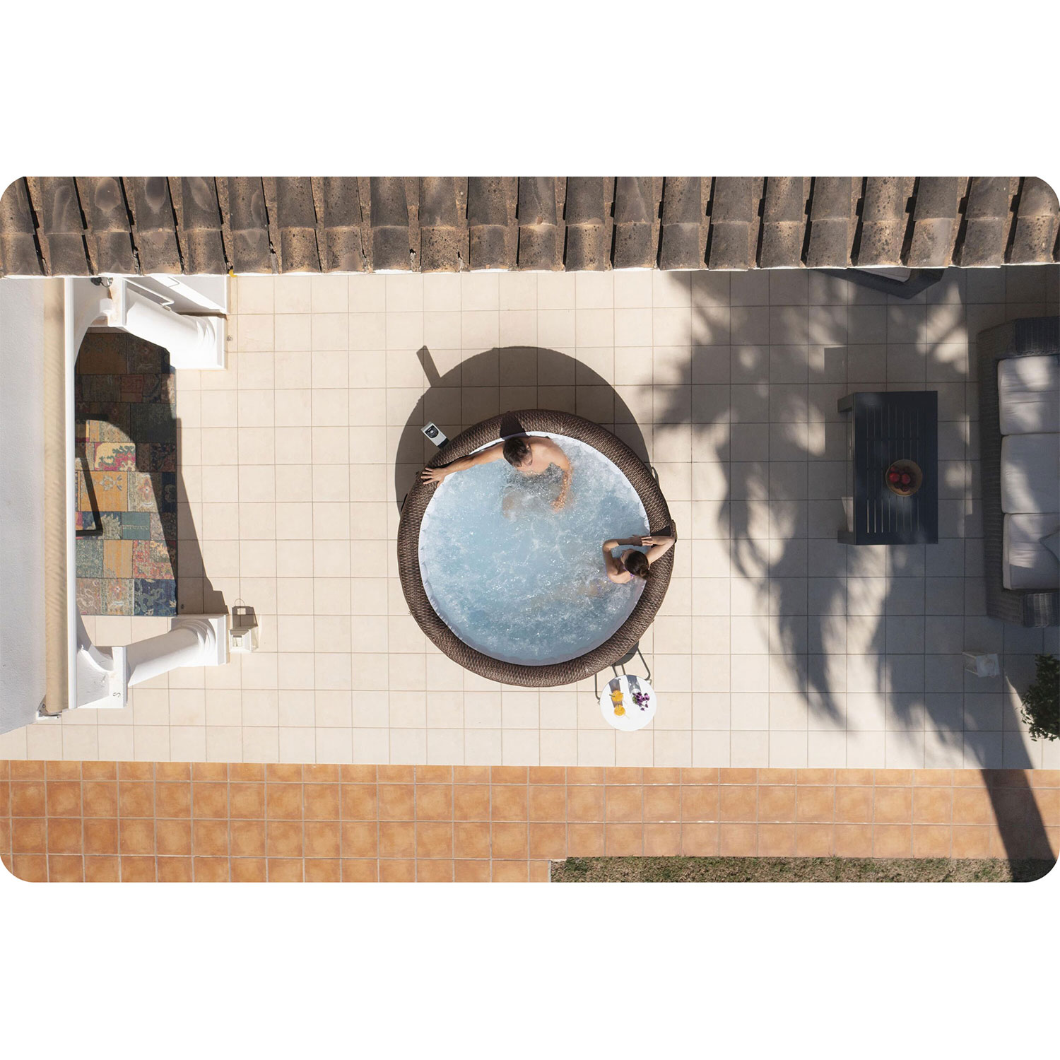 Lay-Z Bali Brown täispuhutav spaamatt 7 inimesele Bestway 6001P - Image 2