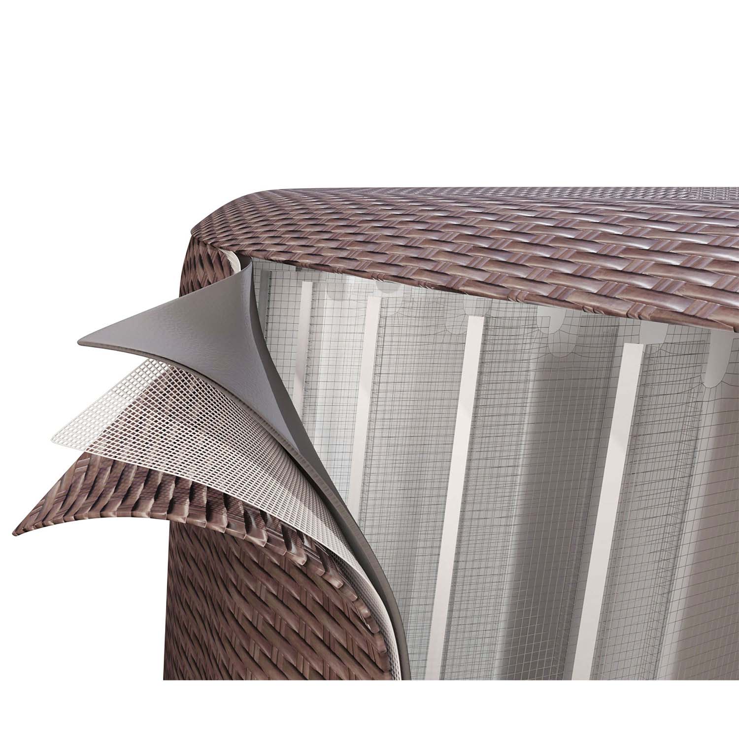 Lay-Z Bali Brown täispuhutav spaamatt 7 inimesele Bestway 6001P - Image 12