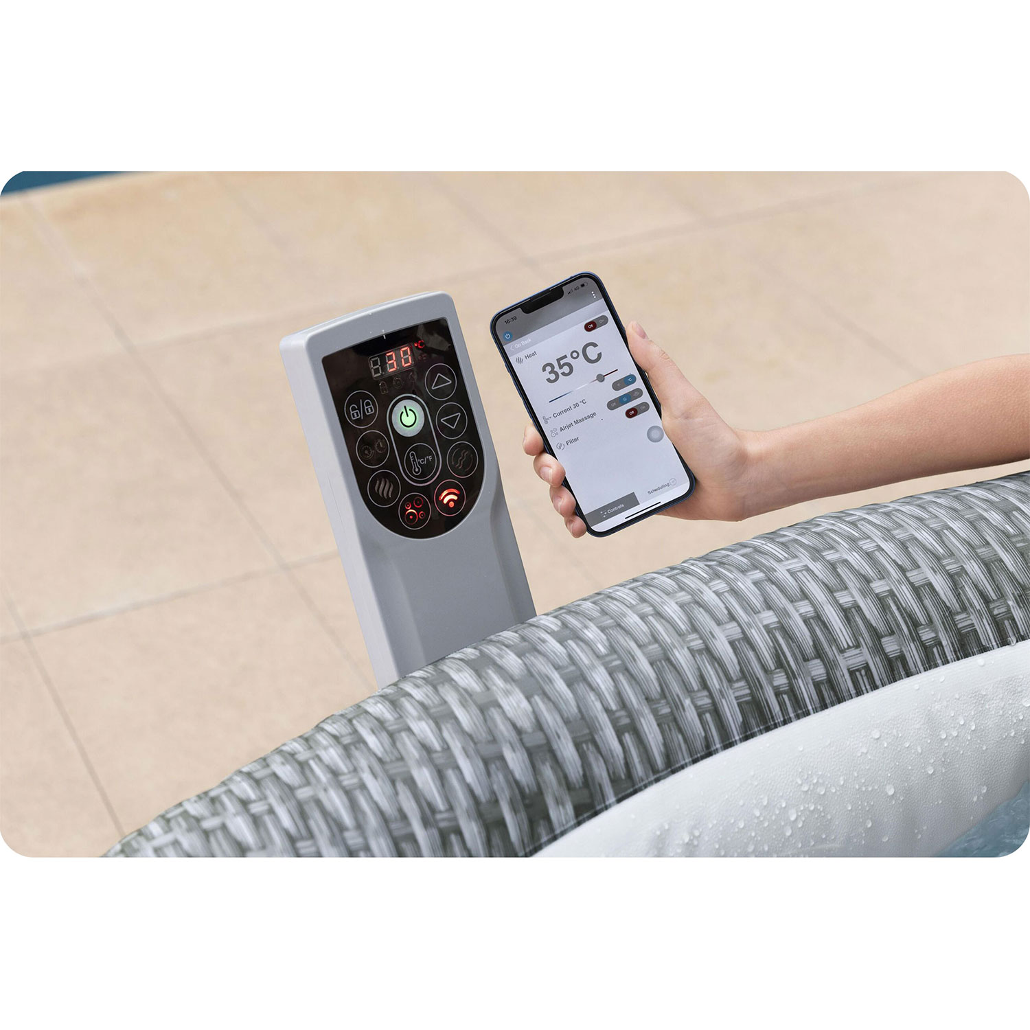 Lay-Z Bali hall täispuhutav spaa 6 inimesele Bestway 6001N - Image 4