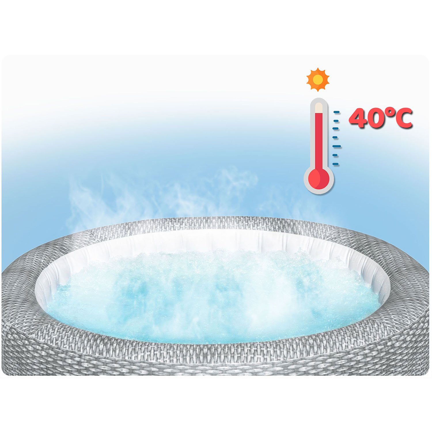 Lay-Z Bali hall täispuhutav spaa 6 inimesele Bestway 6001N - Image 10