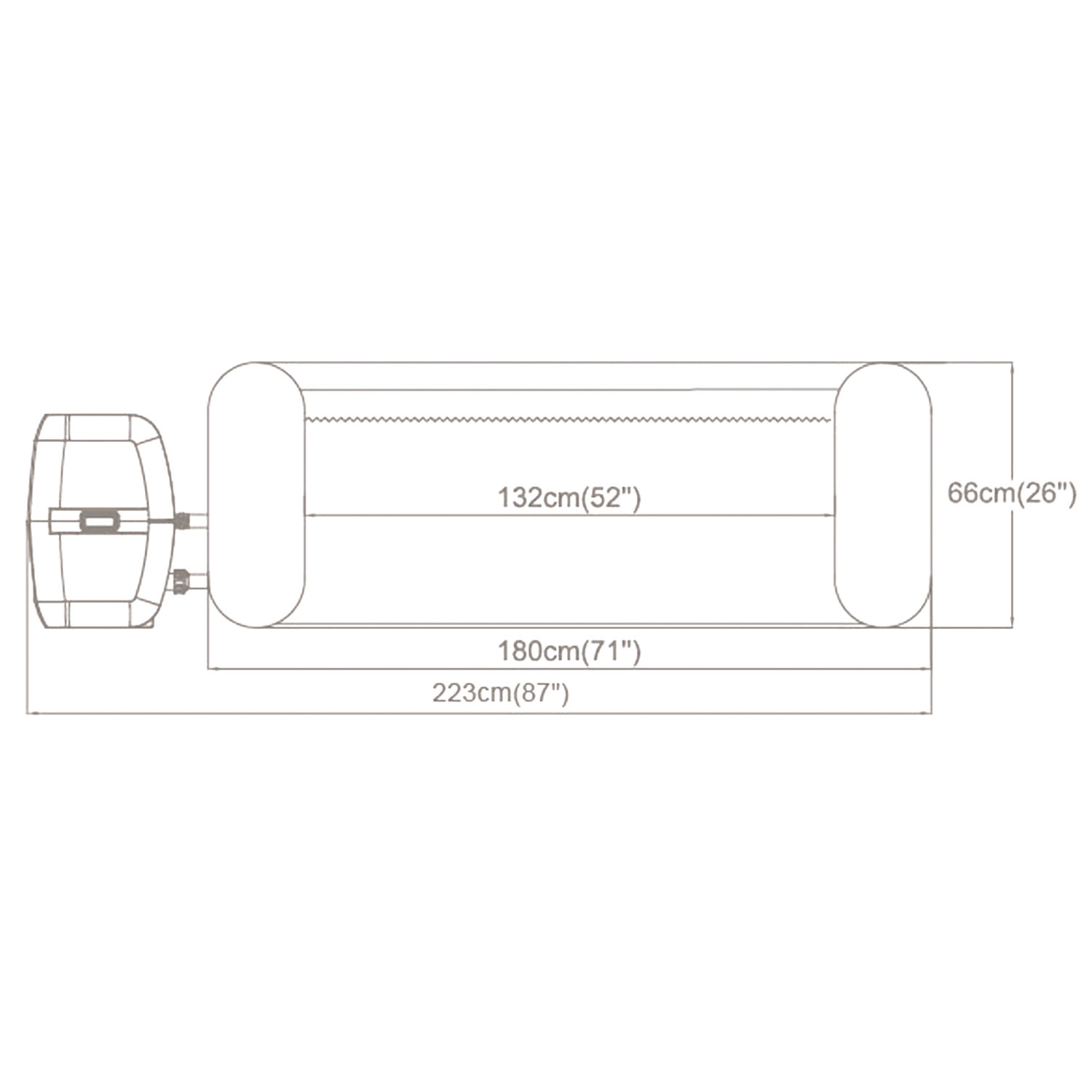 Lay-Z Miami Blue täispuhutav spaa 4 inimesele Bestway 6001C - Image 5
