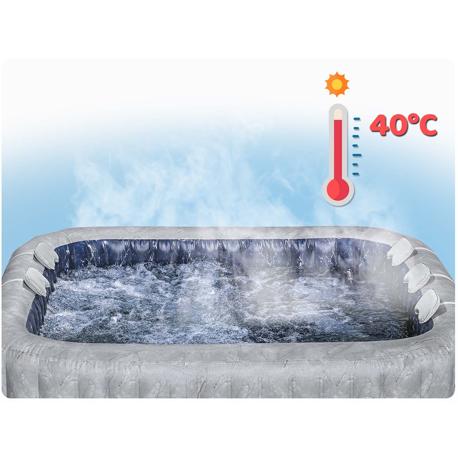 Lay-Z San Francisco täispuhutav spaa 7 inimesele Bestway 60161 - Image 10