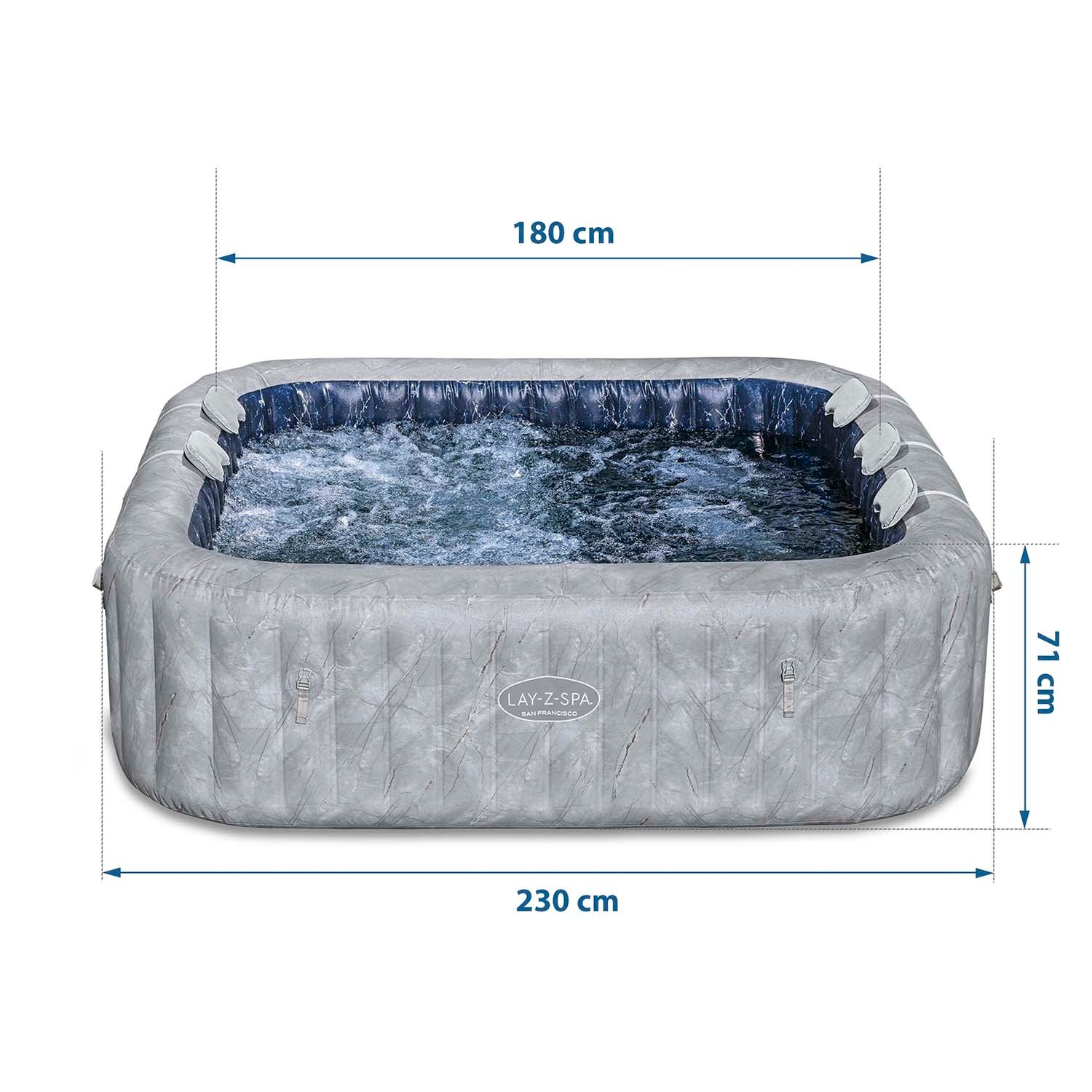 Lay-Z San Francisco täispuhutav spaa 7 inimesele Bestway 60161 - Image 6