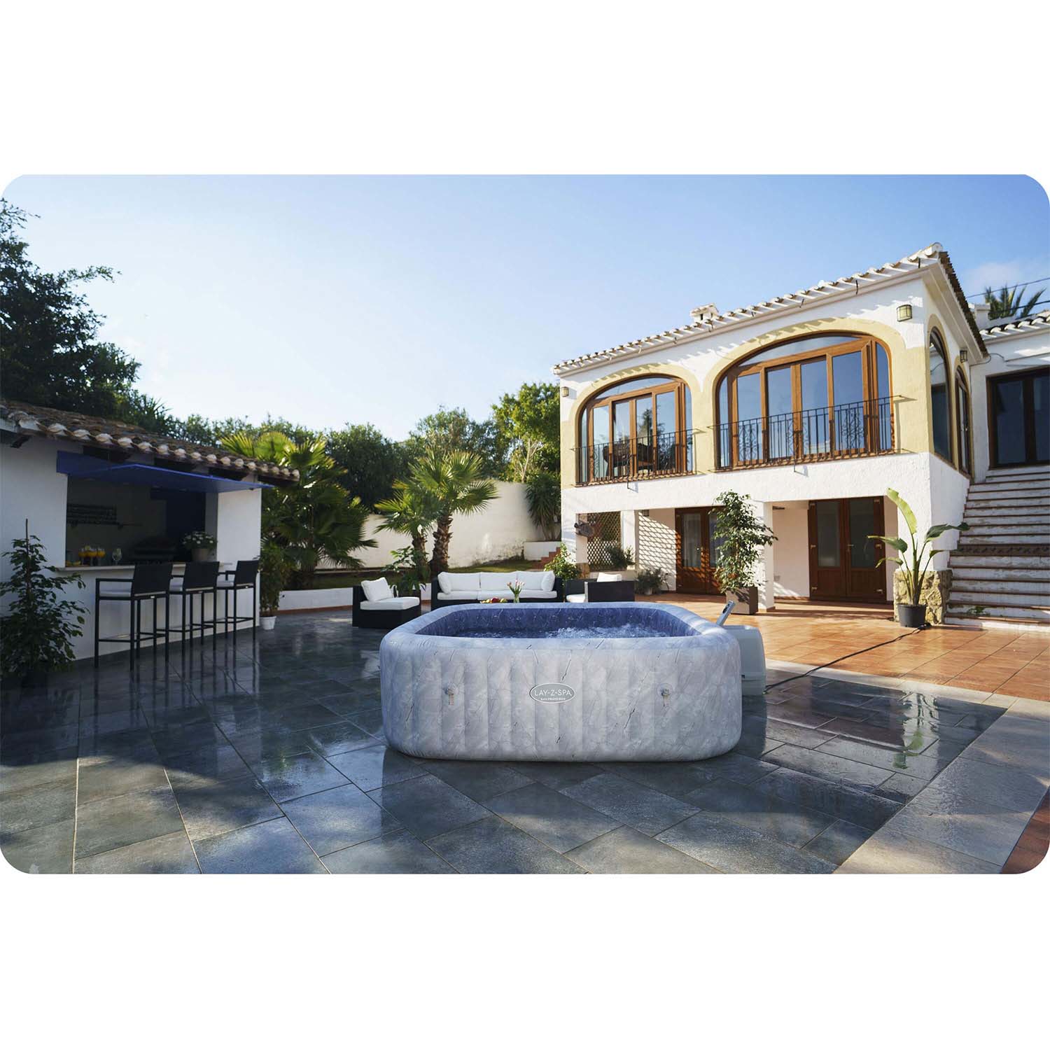 Lay-Z San Francisco Pro 7-kohaline Bestway 6001Q täispuhutav spaa - Image 4