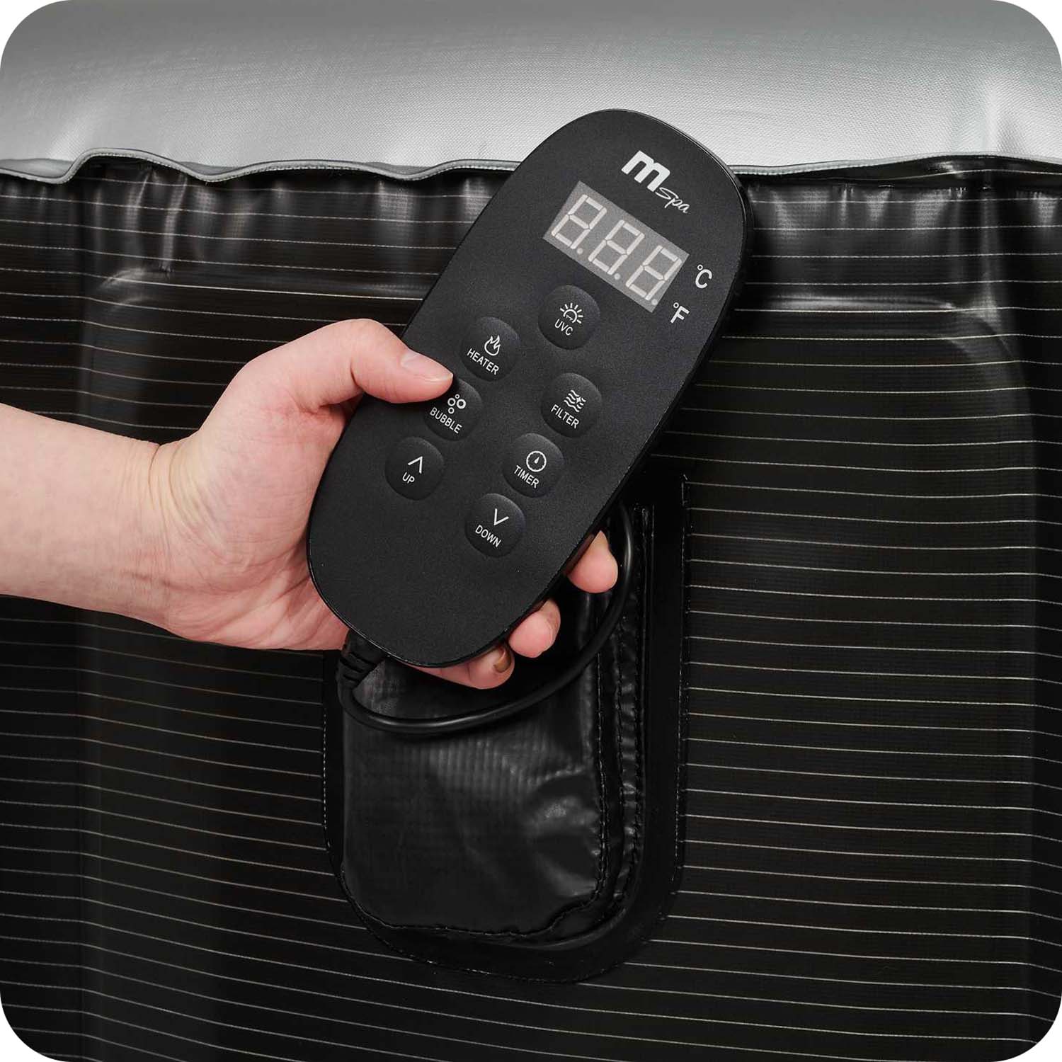 Tähistaevane 6-kohaline täispuhutav spaa mSpa - Image 9