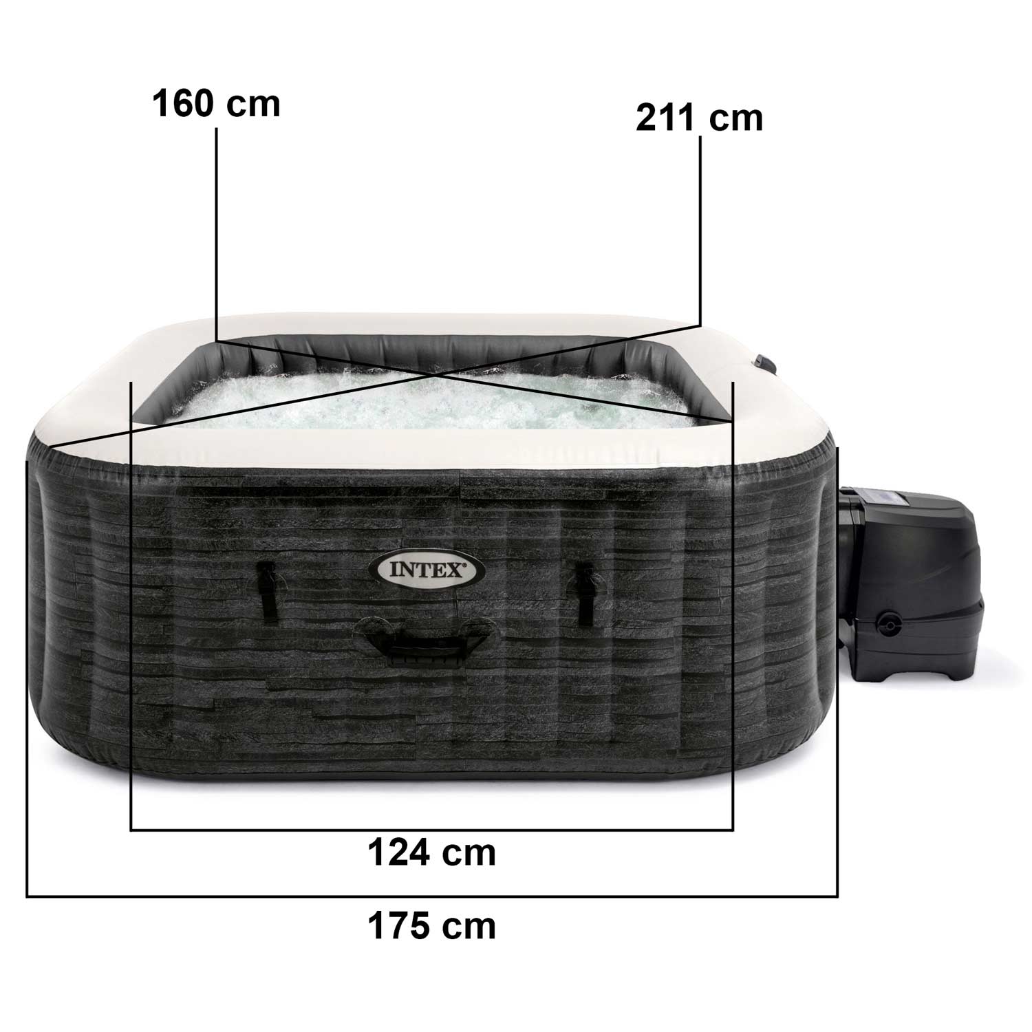Täispuhutav spaa hüdromassaažiga 4 inimesele, INTEX 28450 komplekt - Image 13