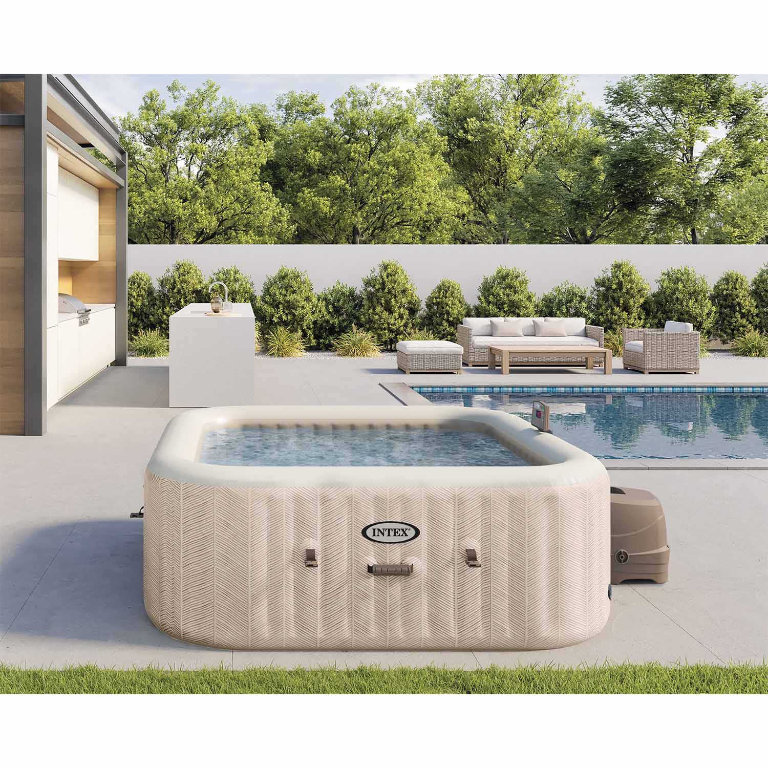 Täispuhutav spaa hüdromassaažiga 4 inimesele INTEX 28446 - Image 6